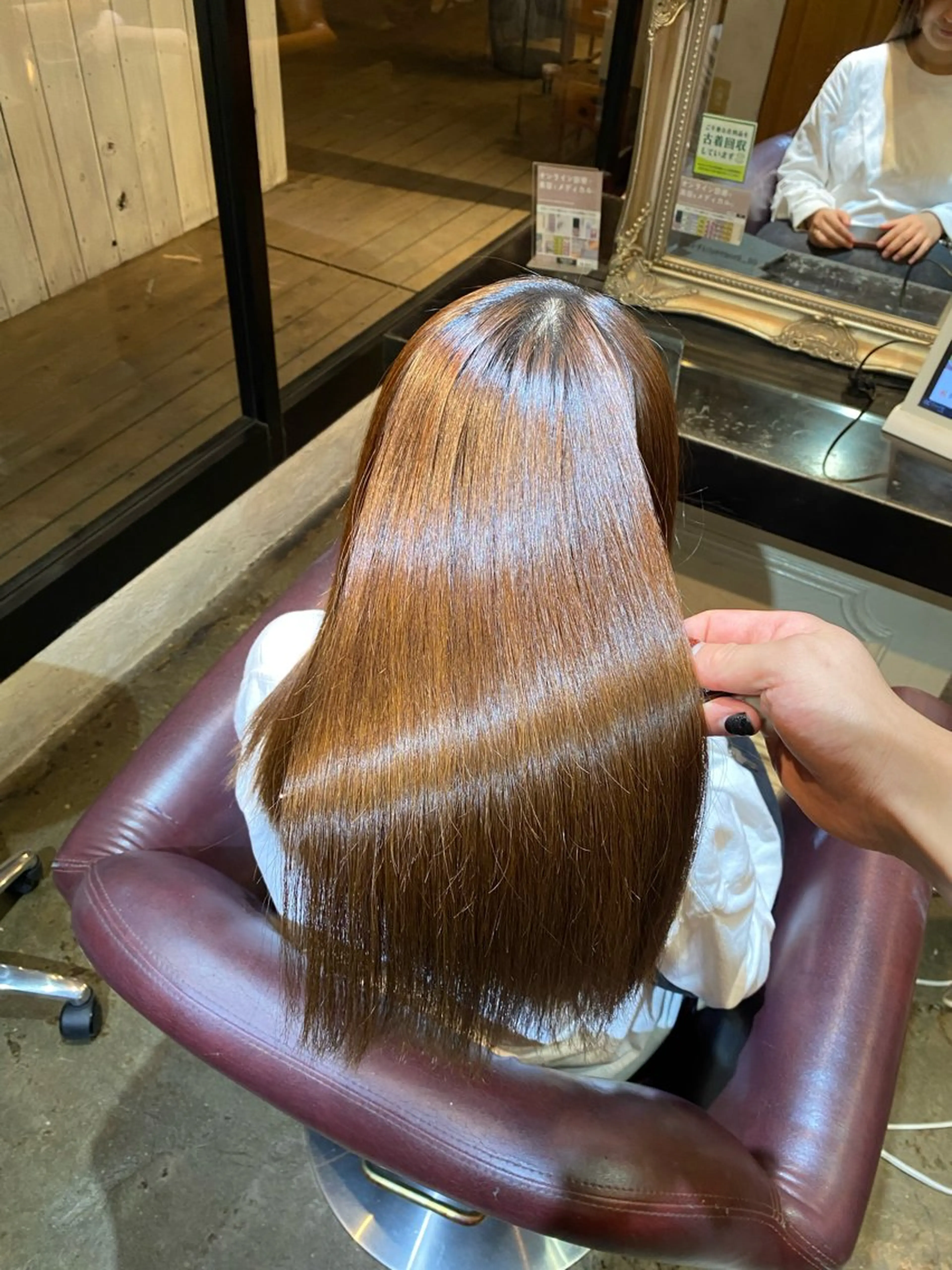 ロング パーマ カット ヘアカラー トリートメント 髪質改善&縮毛矯正 カット/soyaのヘアスタイル