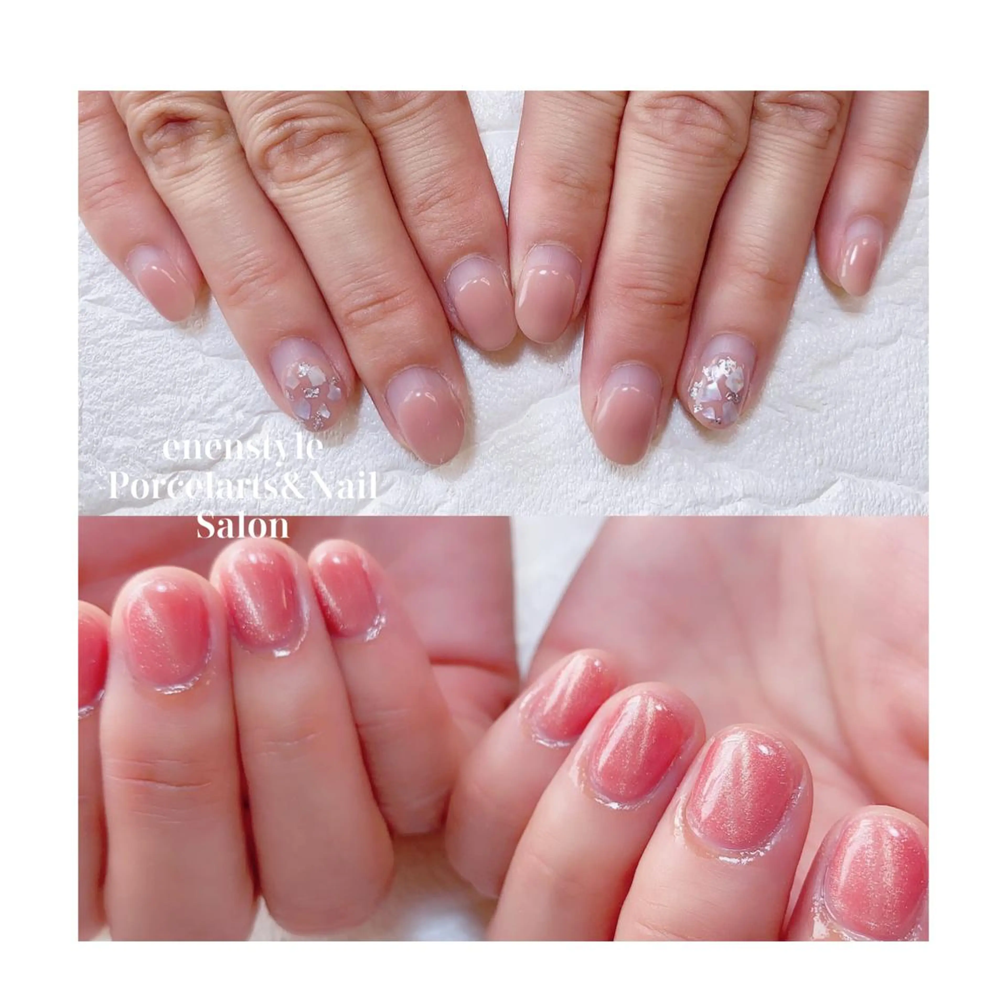 ショート ネイル ジェルネイル ニュアンスネイル オフィスネイル ワンカラーネイル パラジェル ハンドネイル 👑enen style👑のネイルデザイン