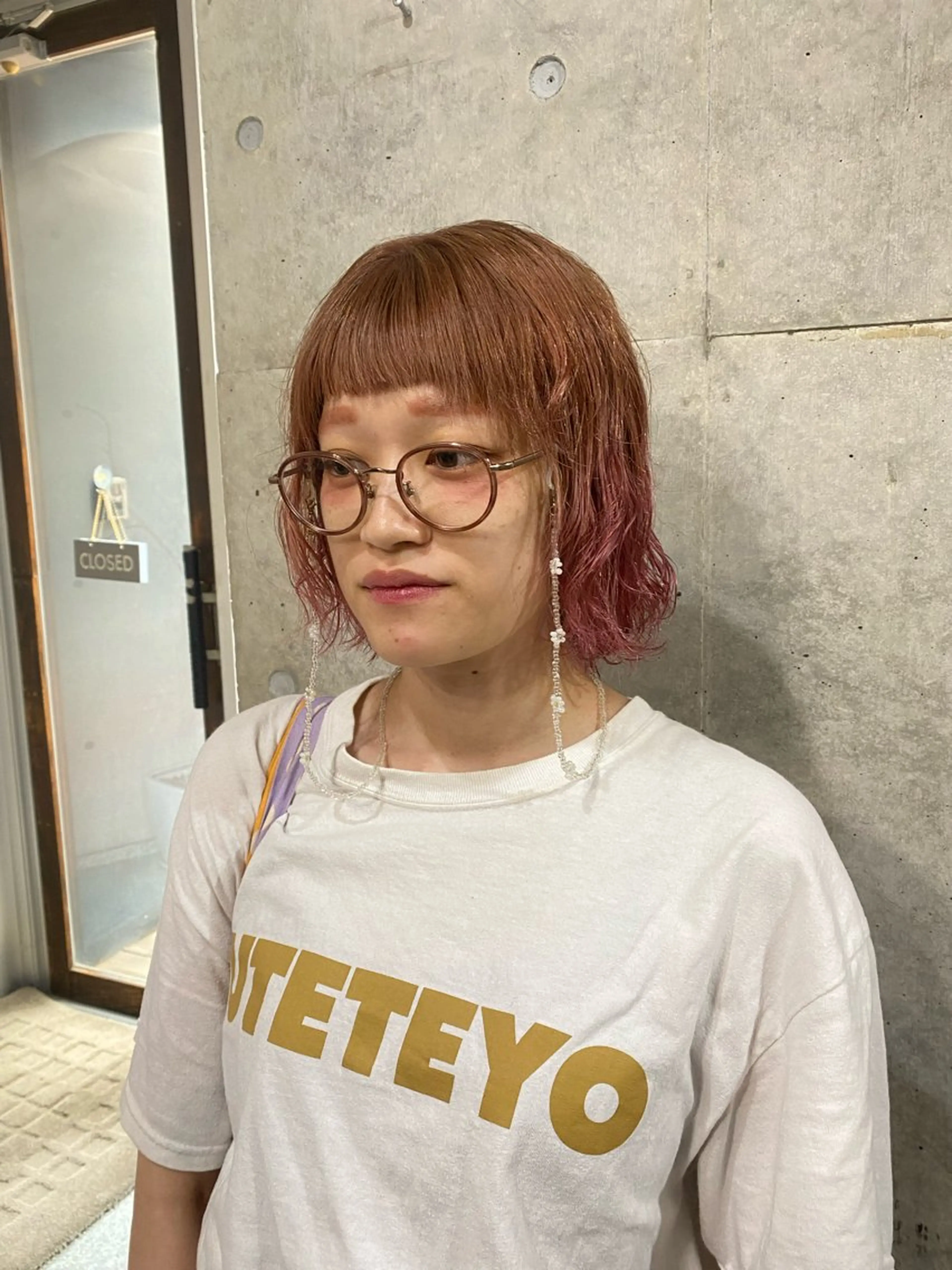 ショート カラー デザインカラー ボブ ブリーチカラー🎀 LiLi🫧のヘアスタイル