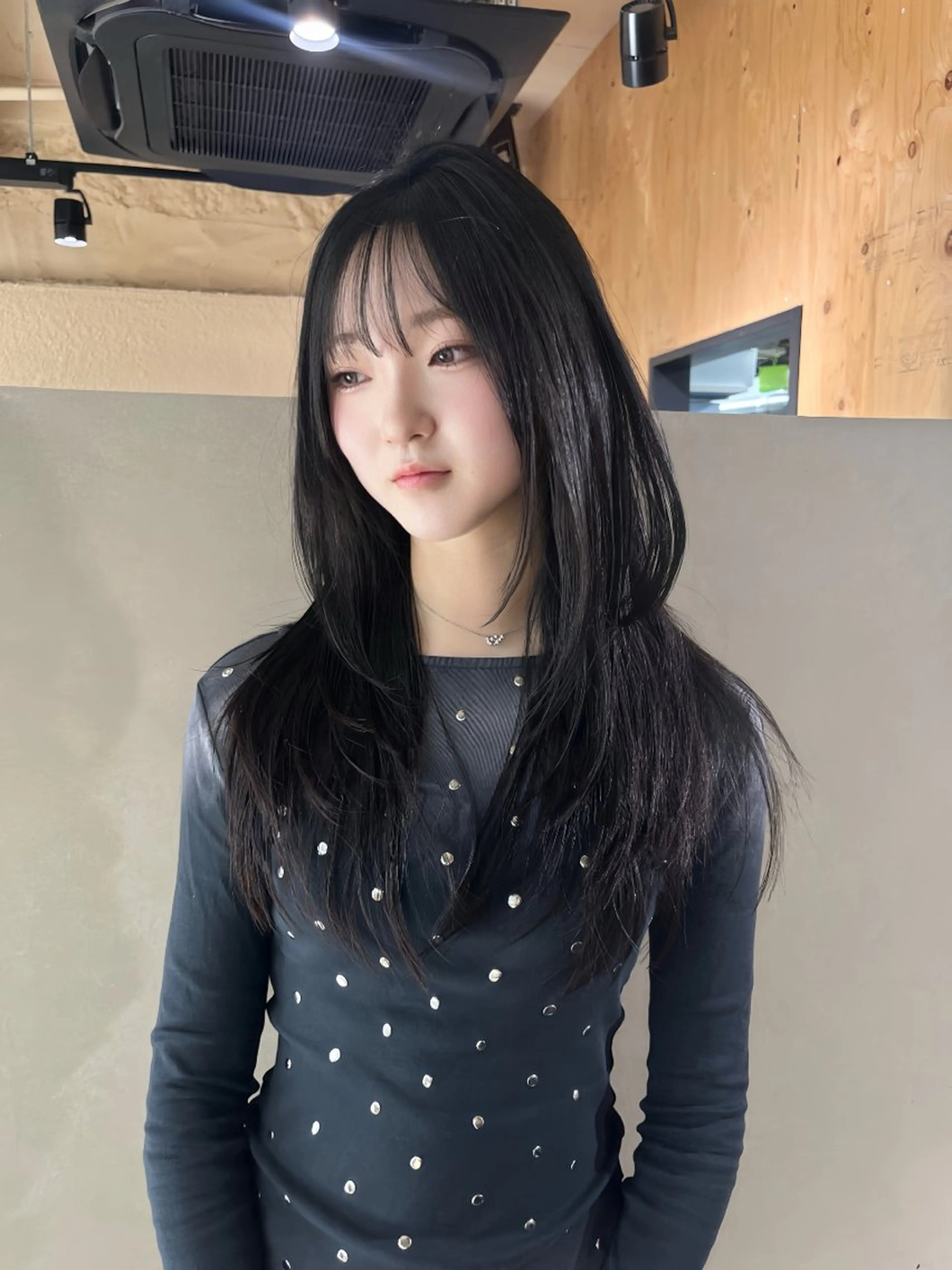 ロング カット 縮毛矯正 💖艶ハイトーン髪質 改善💖ケンシンのヘアスタイル