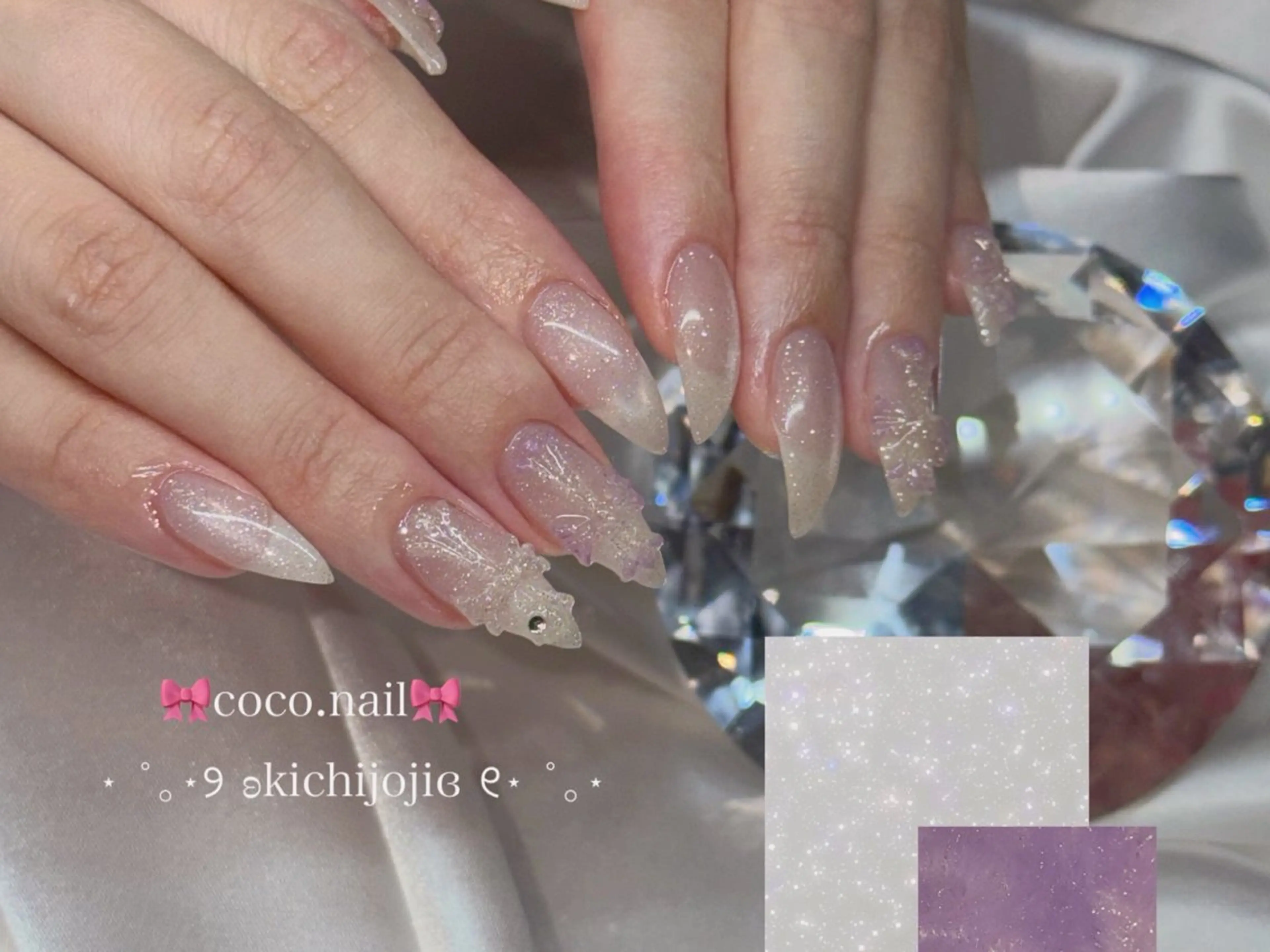 ネイル ハンドネイル coco.nail/ y2k/ワンホンのネイルデザイン