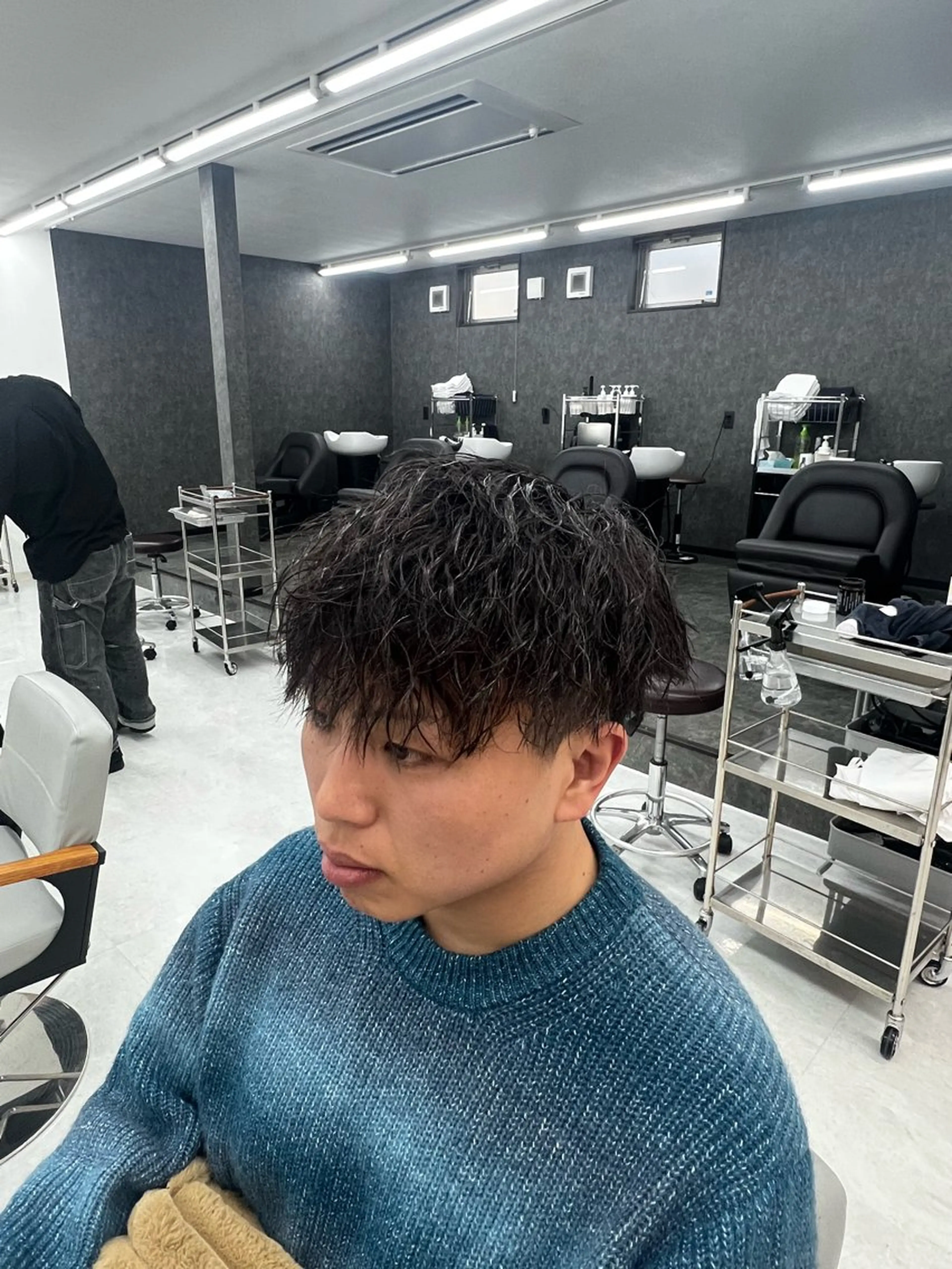 【学生 men's限定★★】カット+パーマ+クイック Tr¥13500▶︎10000 ⚠️特殊パーマの場合➕¥2000の写真