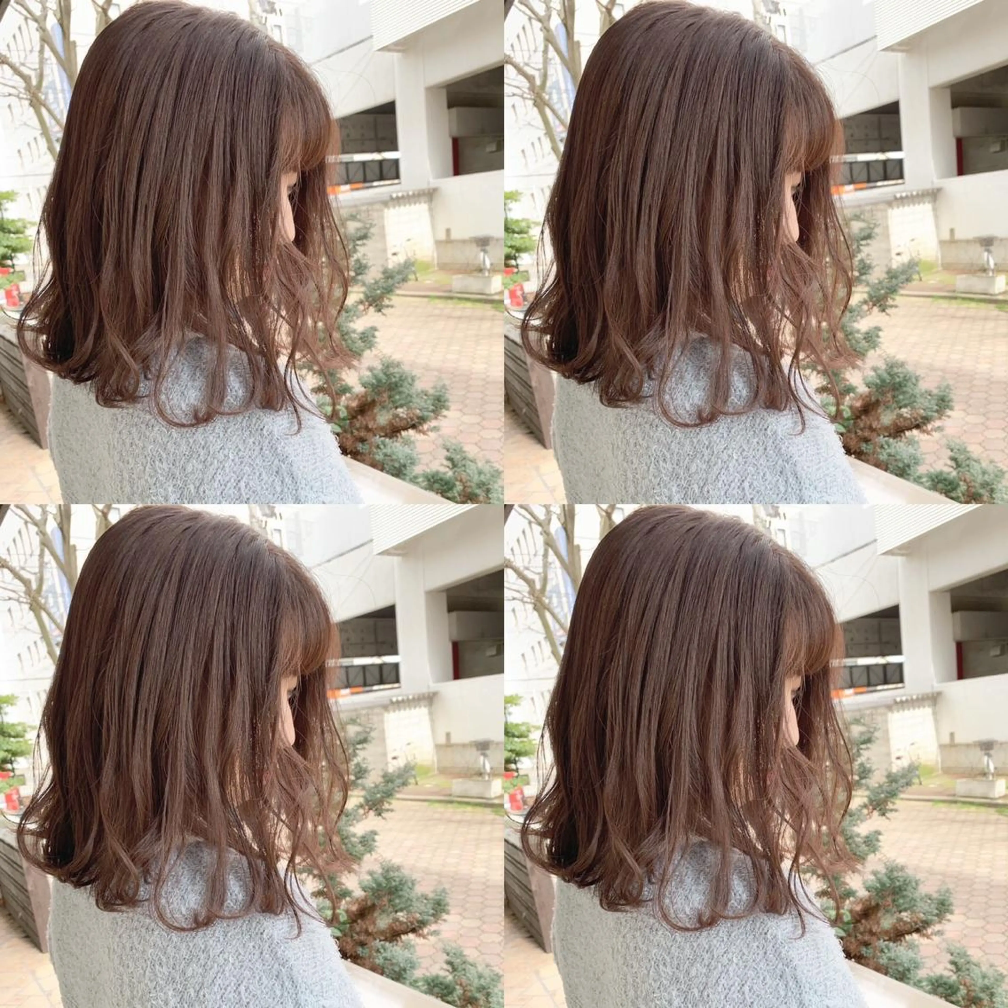 ミディアム カラー パーマ 艶髪・酸性ストレート フリツのヘアスタイル