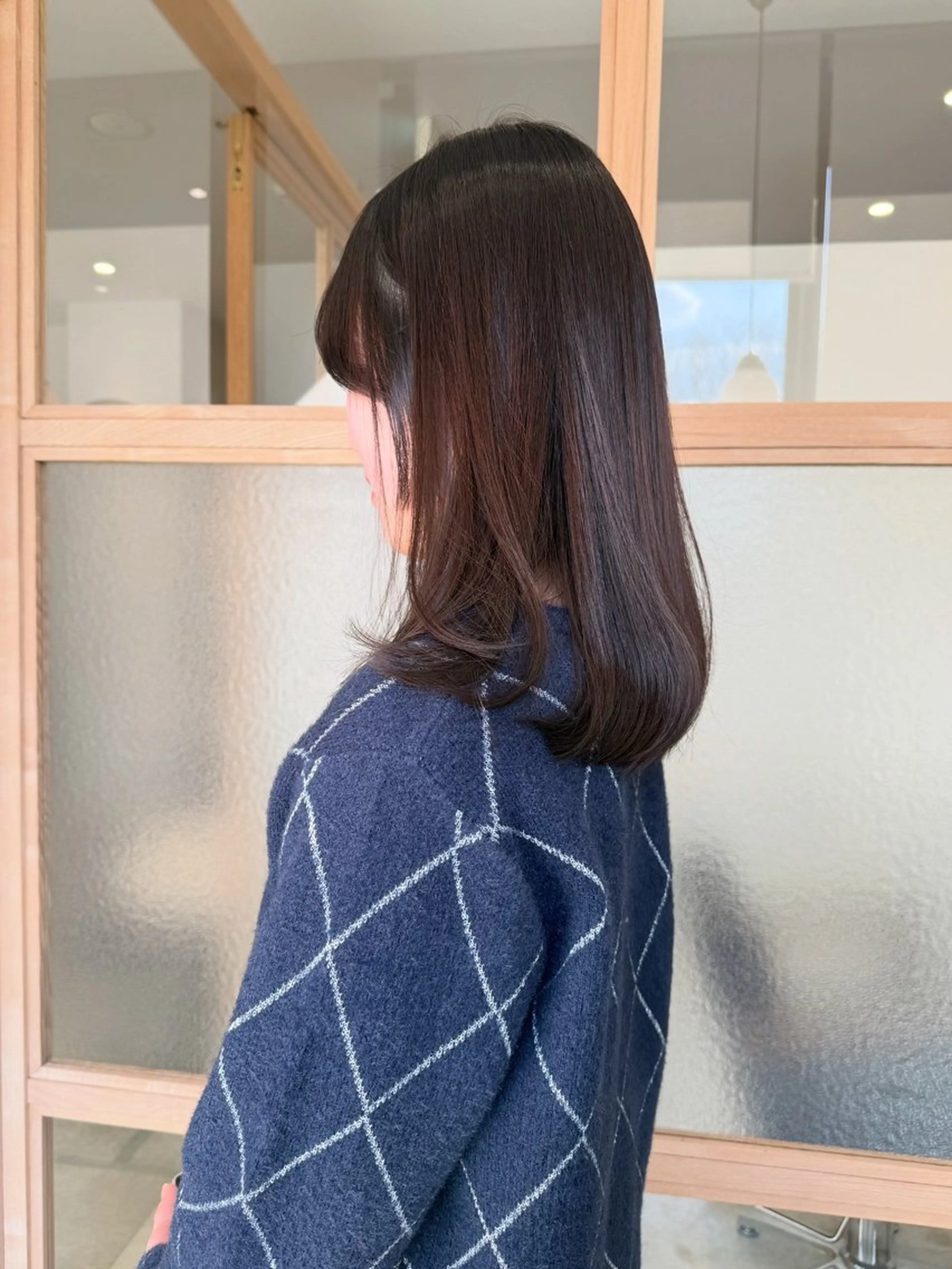 ミディアム カット ヘアカラー トリートメント 𓍯柔らかhair 𓍯 yukinoのヘアスタイル