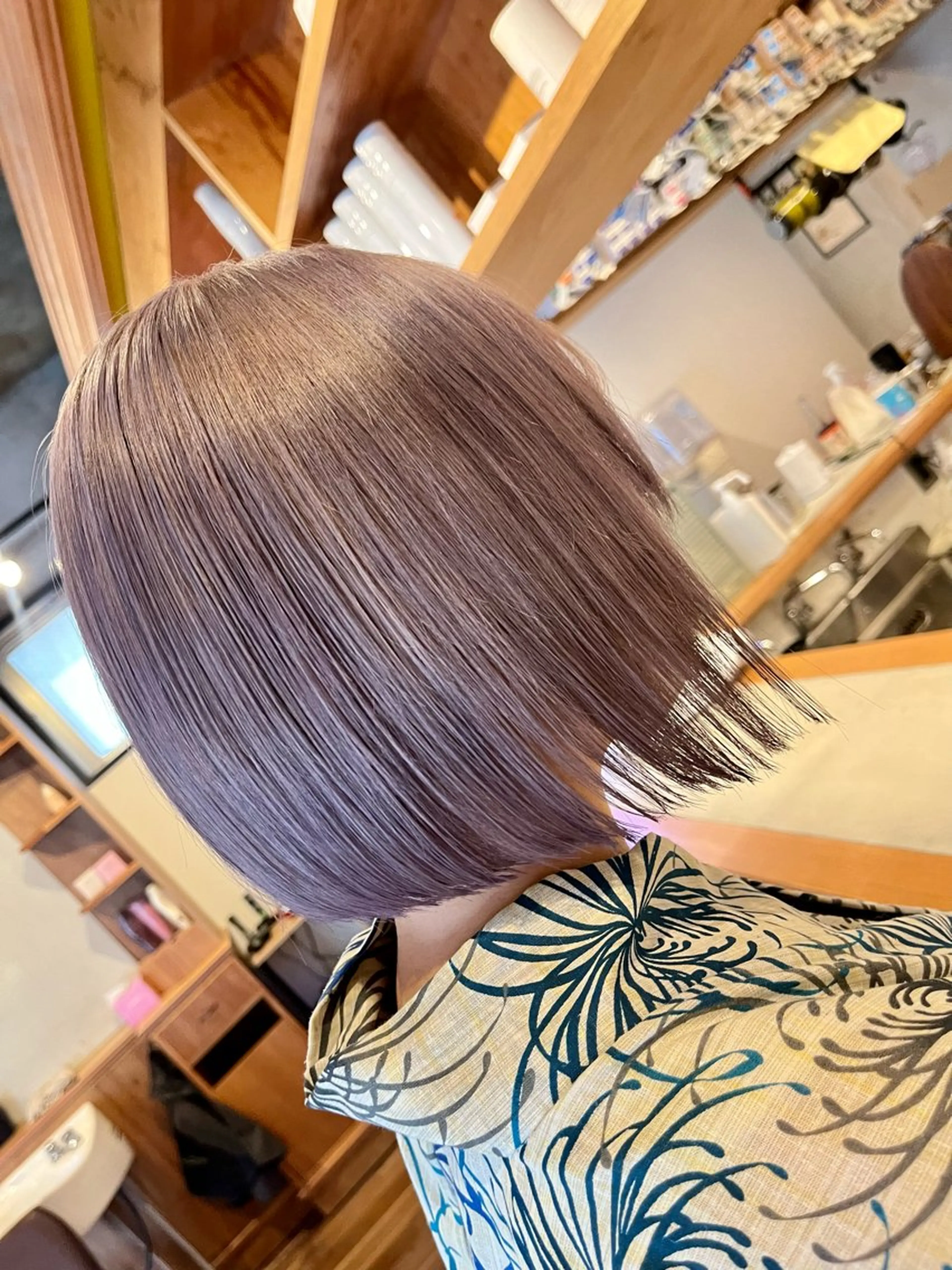 ショート ボブ カット ヘアカラー トリートメント 瀬川 響音のヘアスタイル