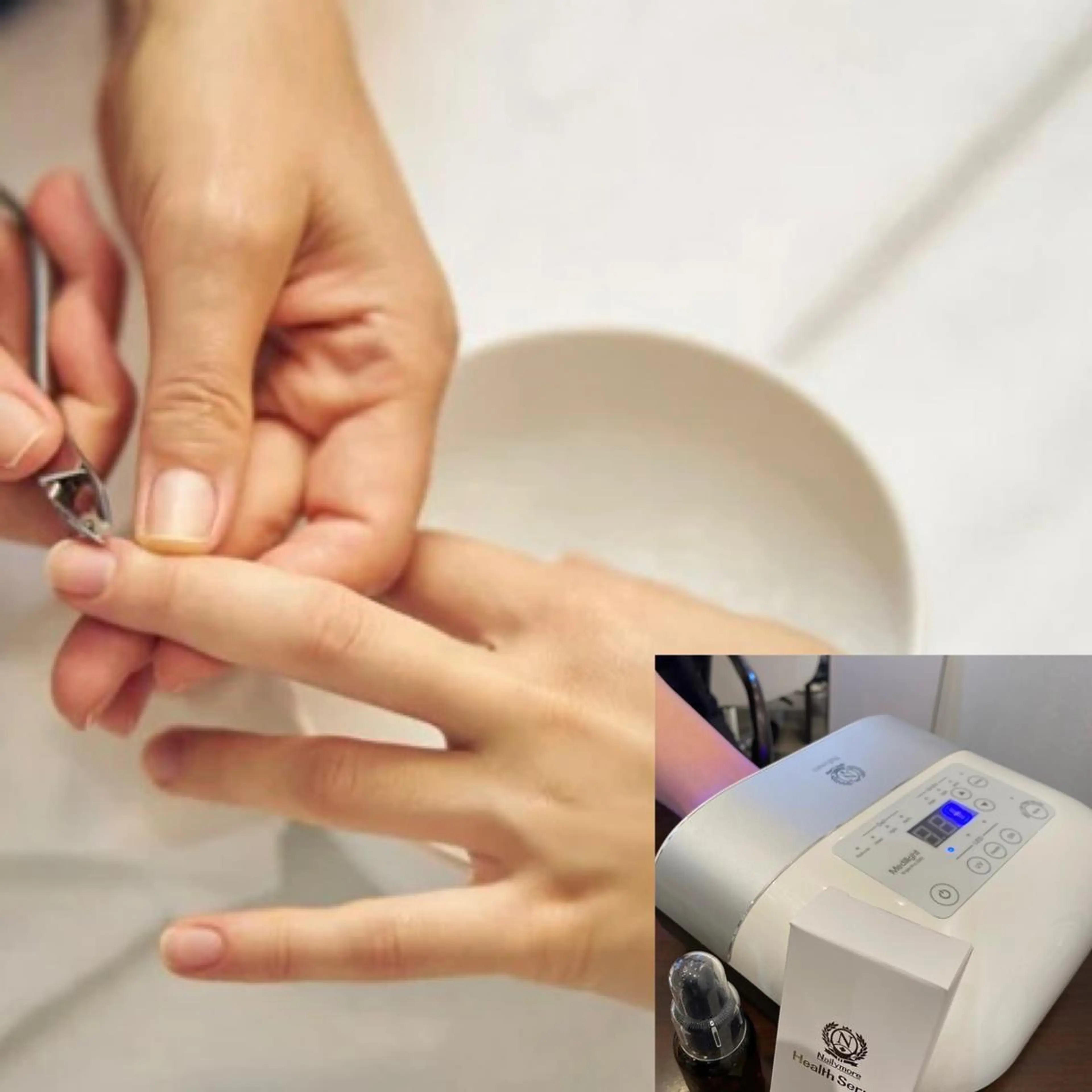 《ハンド》🖐️ジェルオフ➕丁寧ケア＆究極の美爪育ケア✨【ヘルスセラムLED照射トリートメントケア】の写真