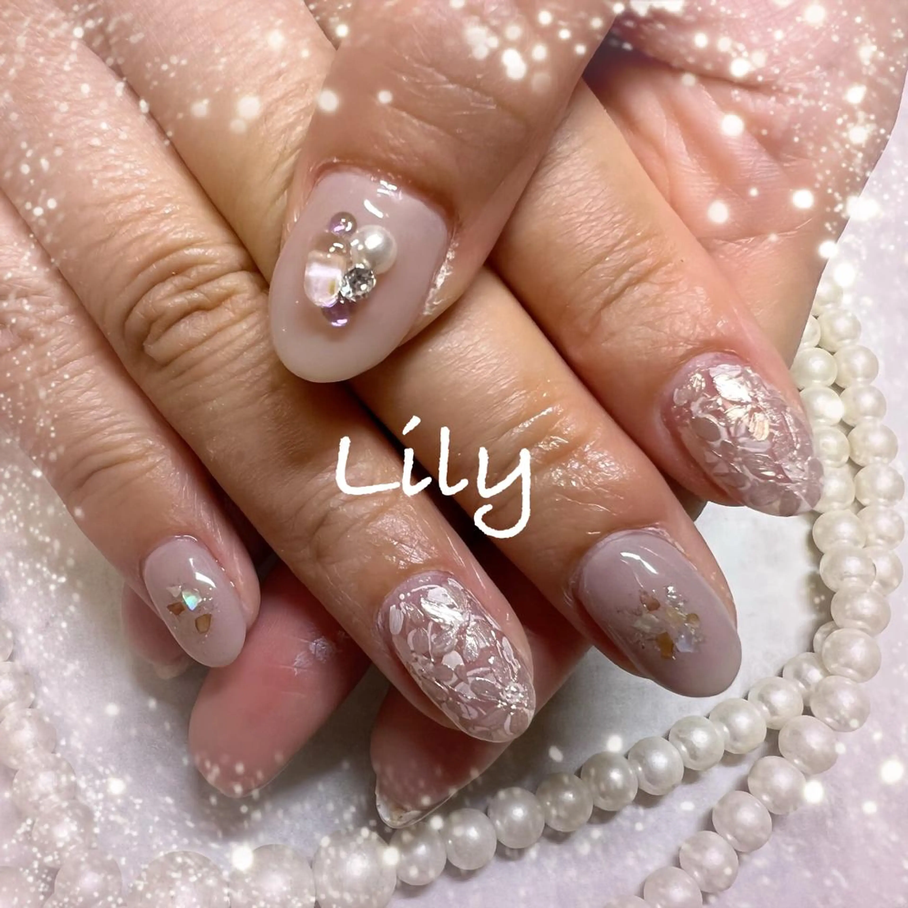 ネイル ハンドネイル Lily*nail 🌻Mii🌻のネイルデザイン