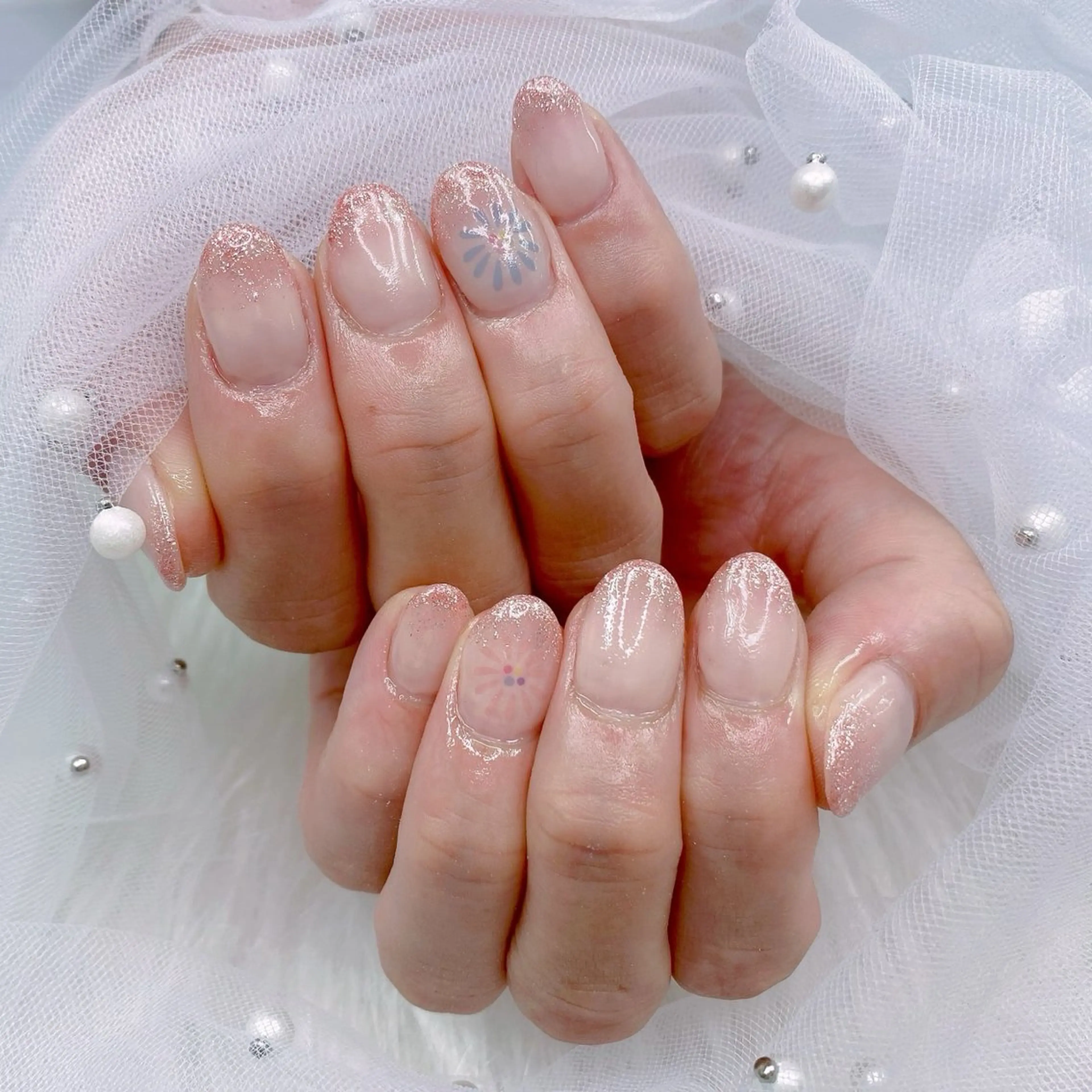 ネイル パーツ全部¥110 サロンミミのネイルデザイン