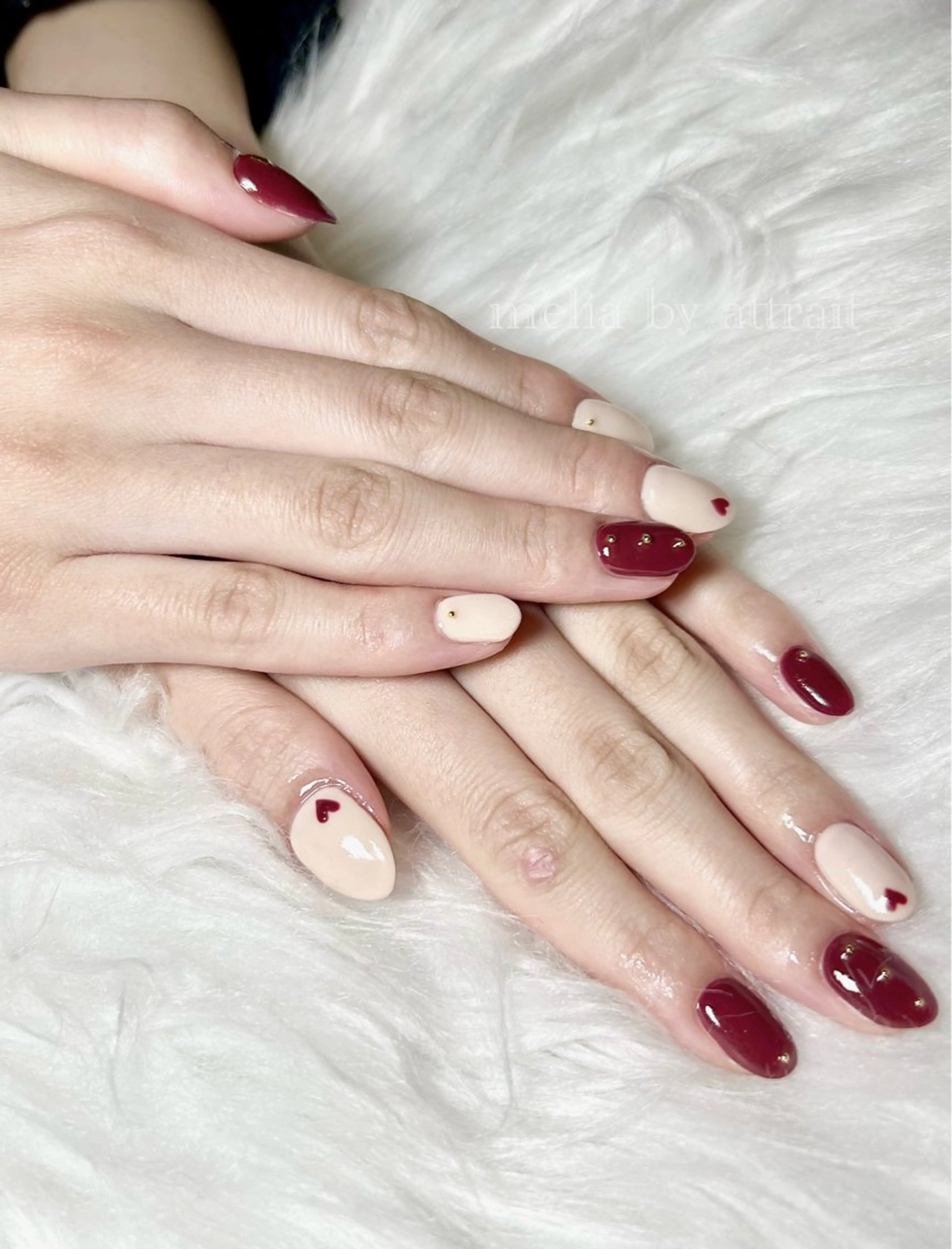 ネイル Melia by attrait🌿杏のネイルデザイン