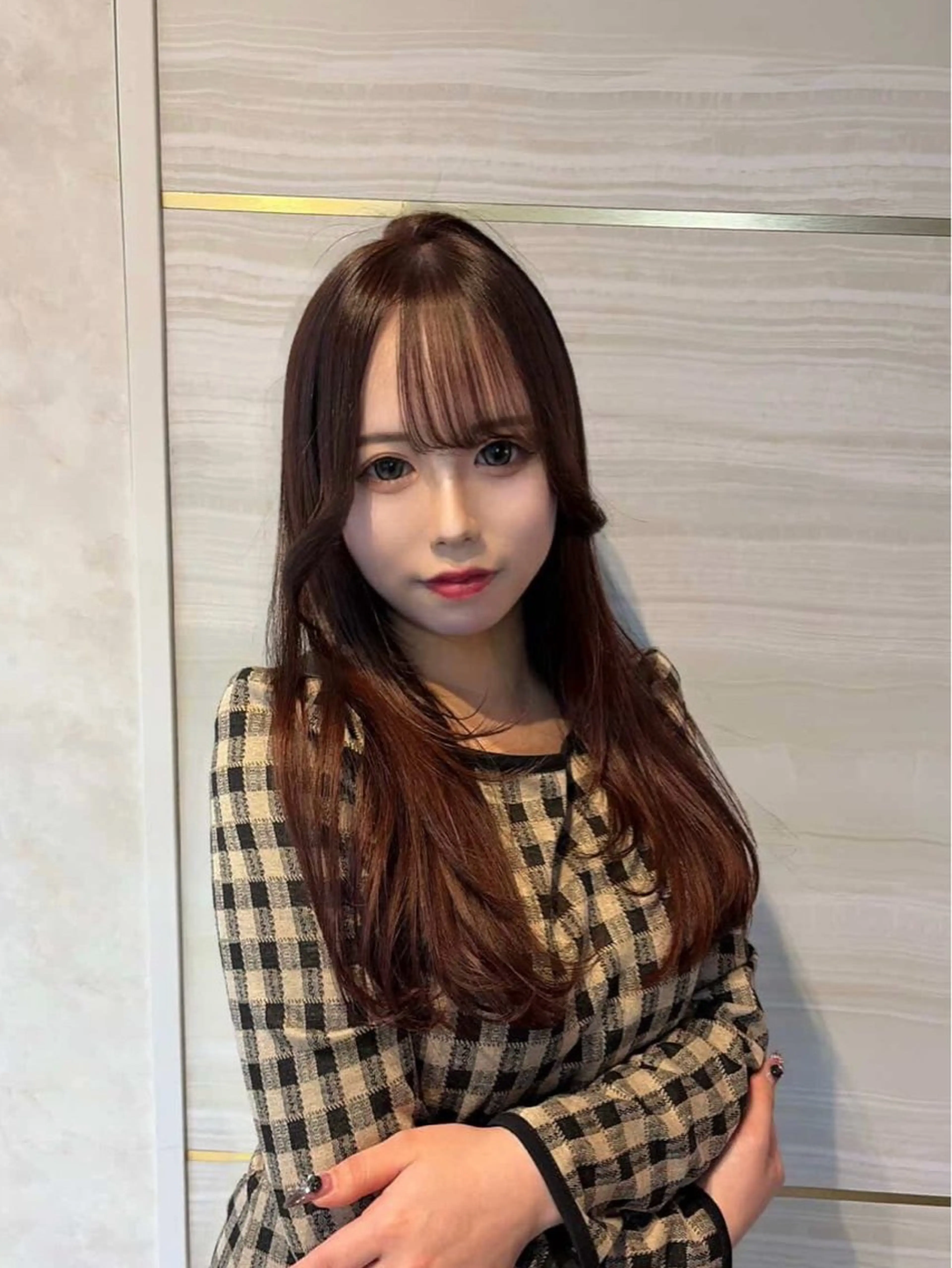 ロング カラー カット ヘアカラー 🩶mana🩶艶髪 /カラーオンカラーのヘアスタイル