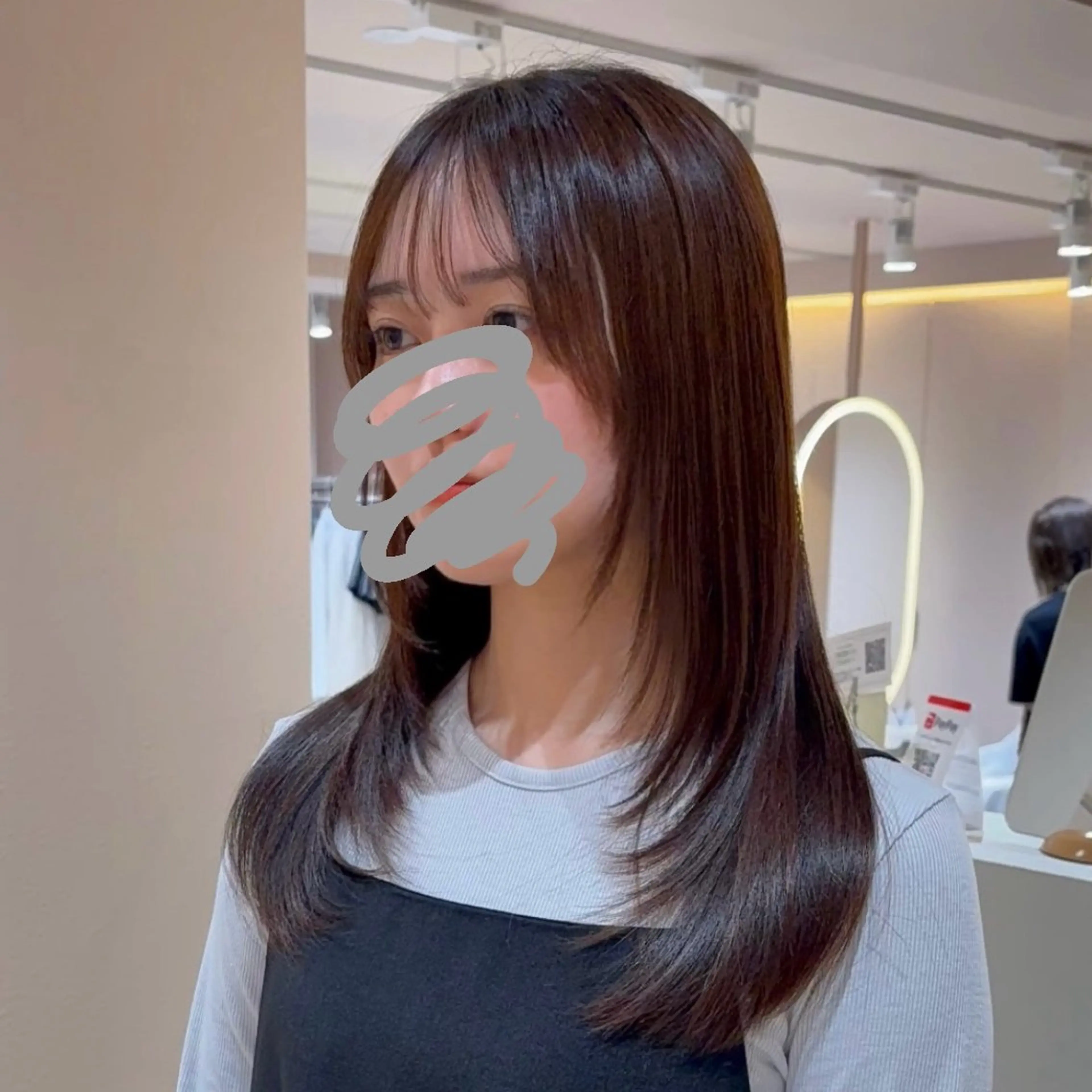 ロング ショート・ボブ/ 透明感カラー/めいのヘアスタイル