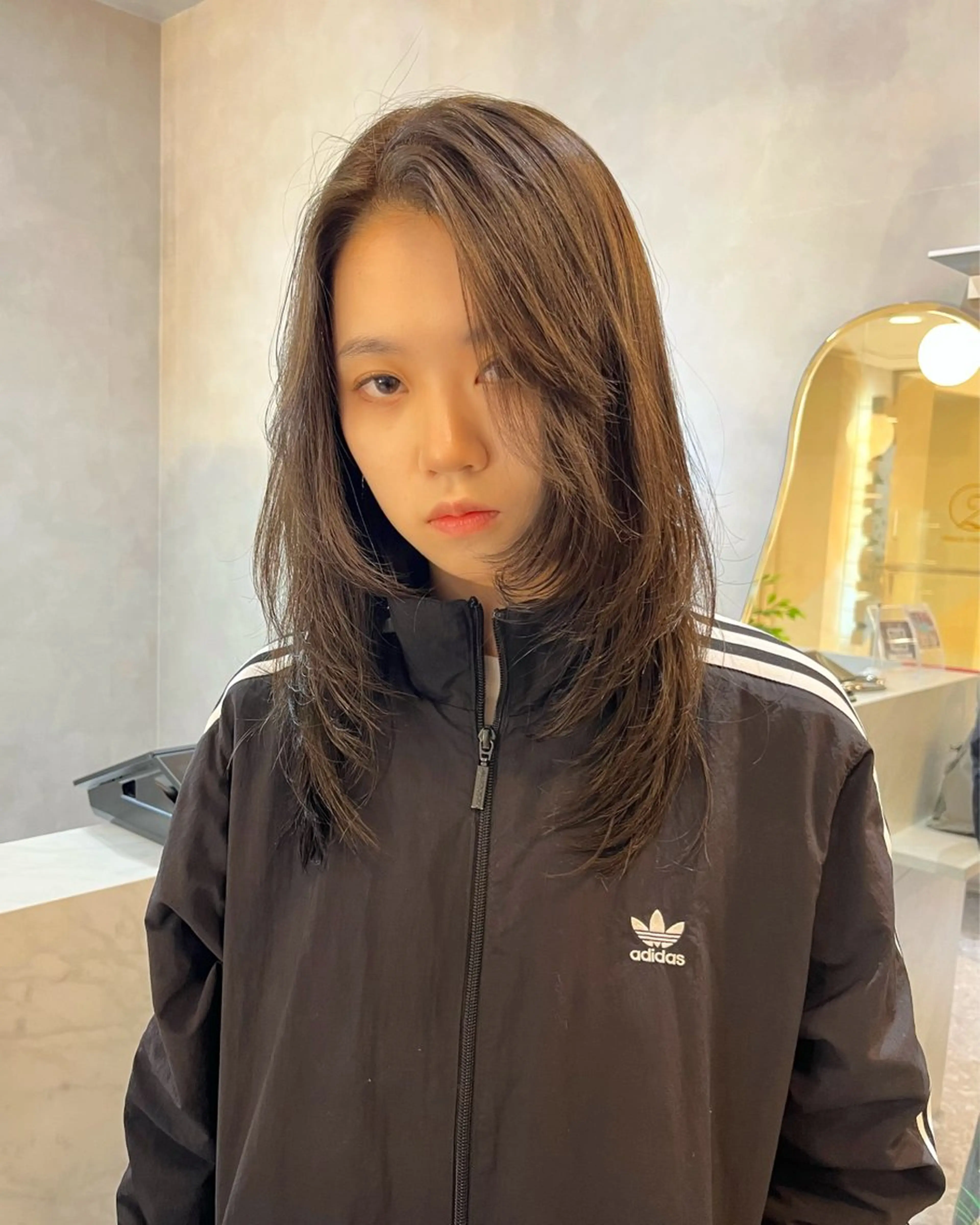 セミロング レイヤーカット カット トリートメント このか🕊️ベージュ /グレージュ/カットのヘアスタイル