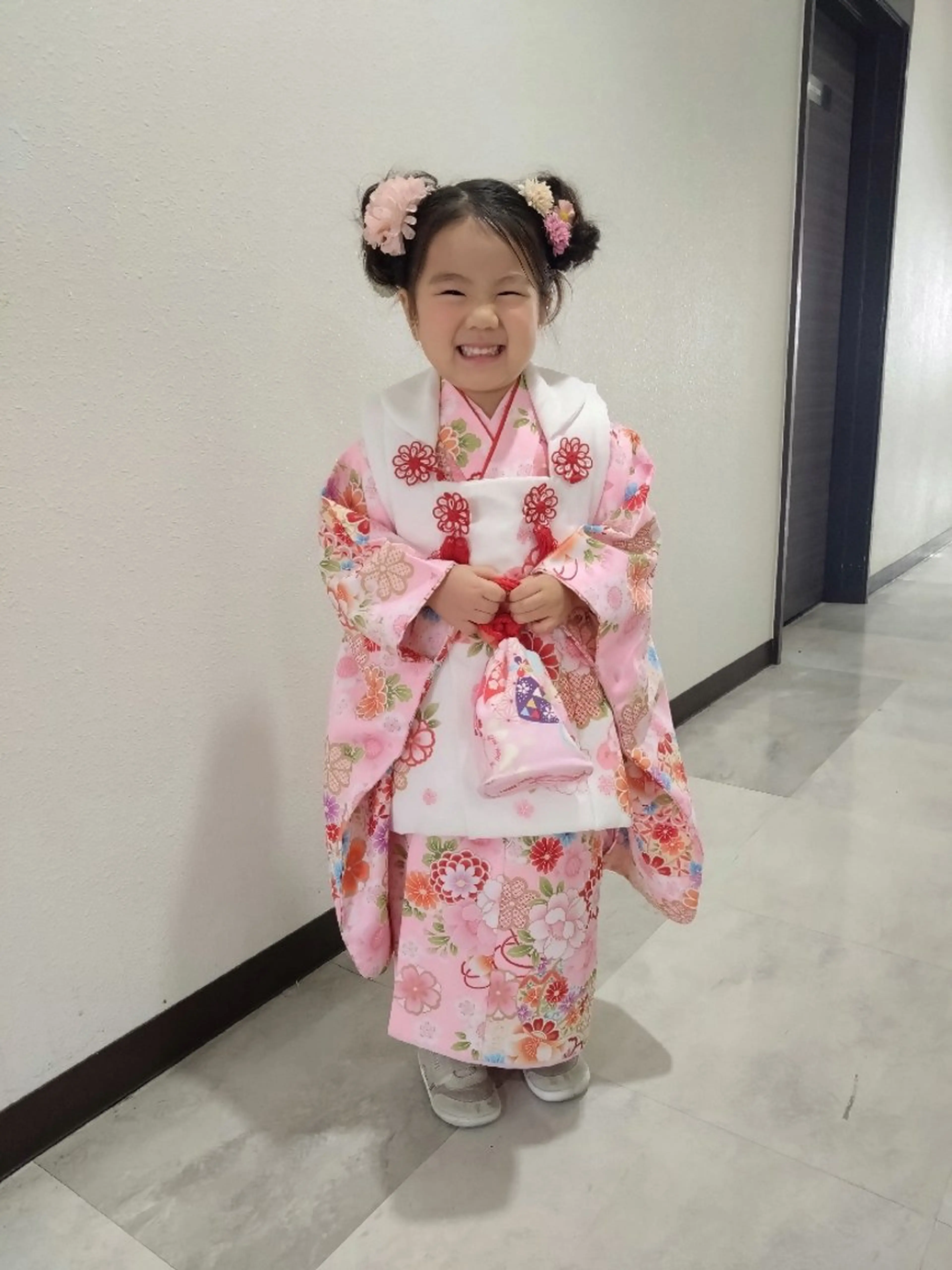 七五三👘被布  着付け+ヘアセットの写真