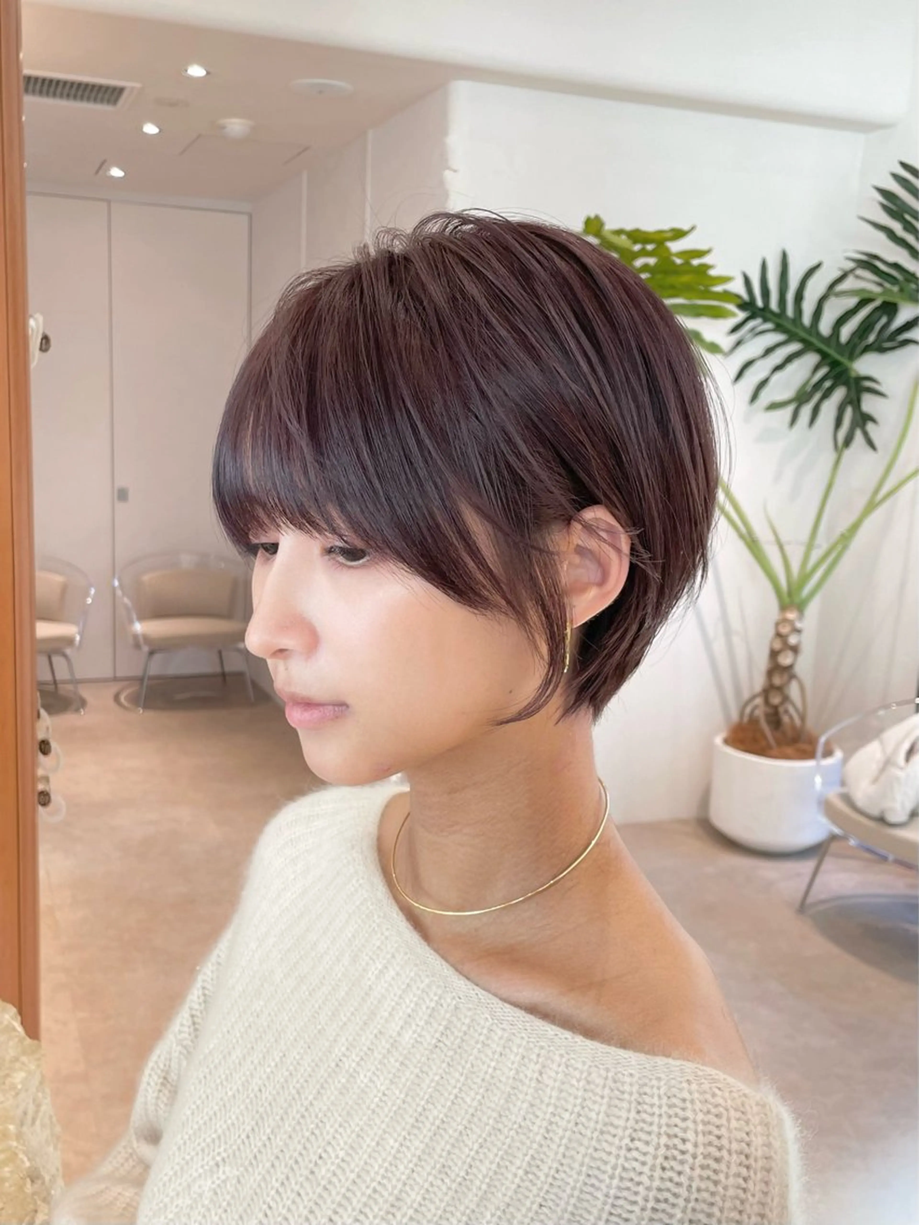 ショート カラー カット ヘアカラー 縮毛矯正 トリートメント 田中航平/渋谷ボブ/ レイヤーボブのヘアスタイル