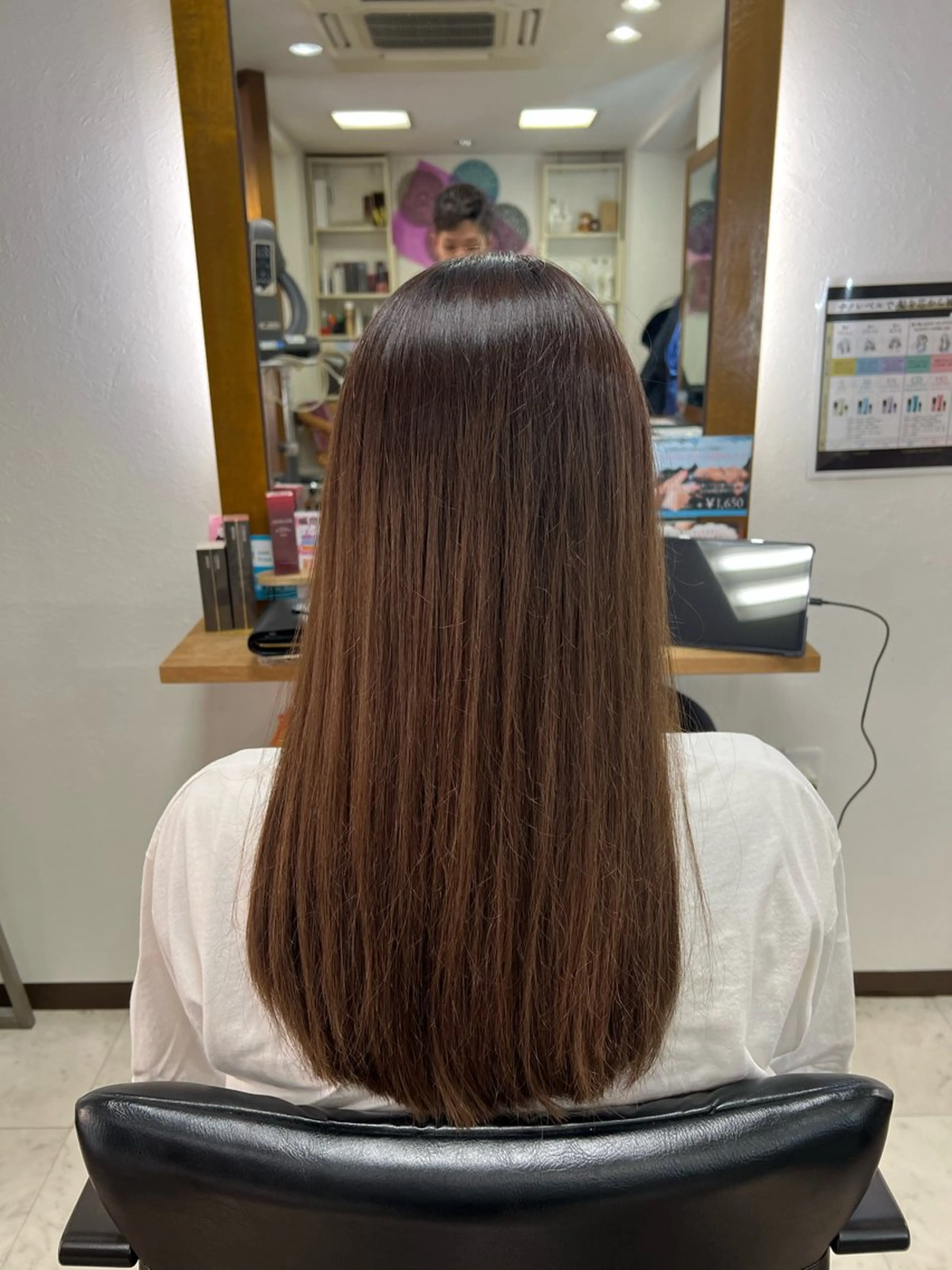 ロング カット ヘアカラー トリートメント 髪質改善/マツパ 垢抜け透明カラー衣笠のヘアスタイル