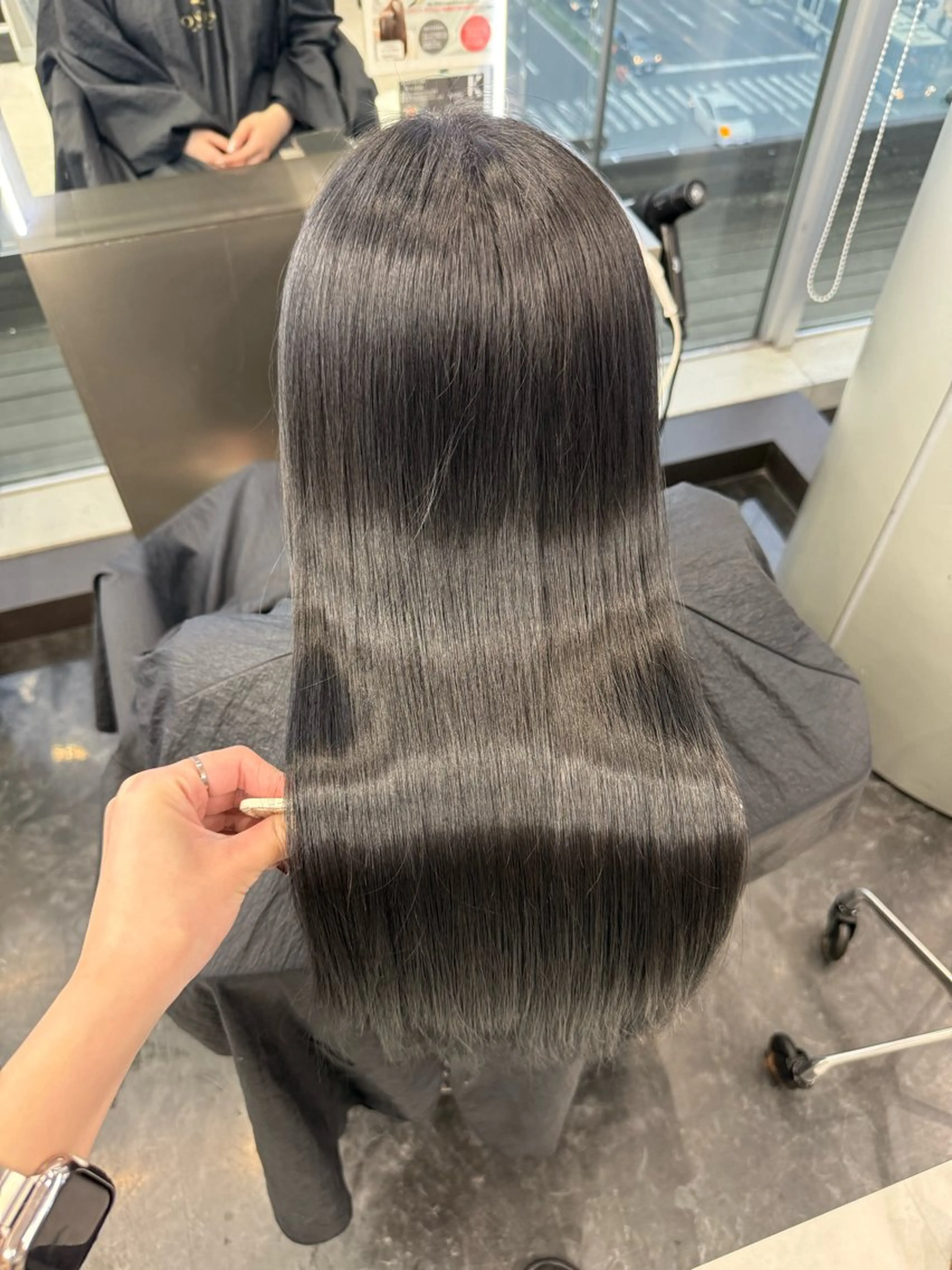 ロング カラー ヘアアレンジ トリートメント ヘッドスパ ヘアセット 韓国ヘア🖤/透明感 shihoのヘアスタイル