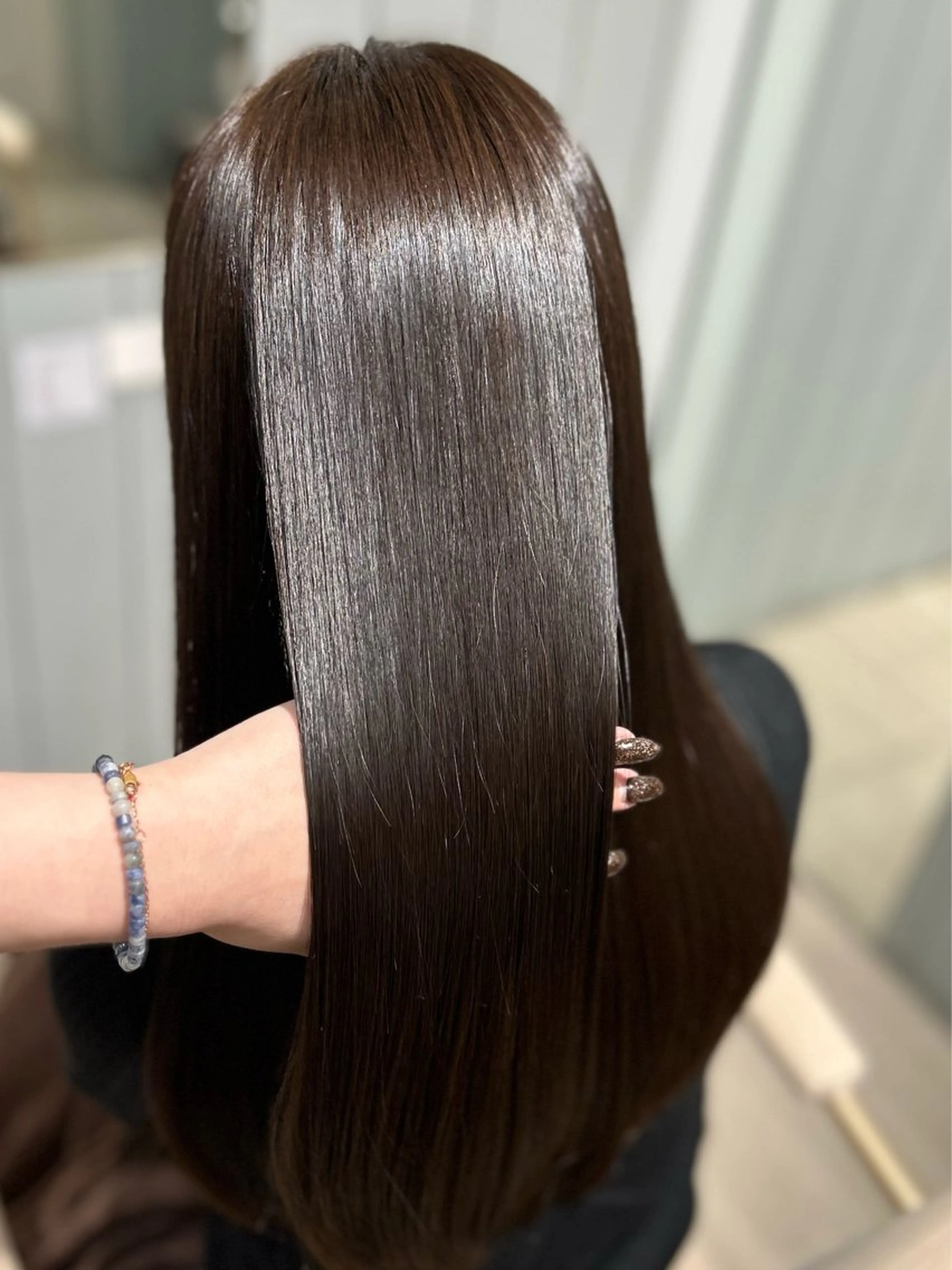 ロング ナカオ/酸性縮毛矯正 髪質改善/レイヤー/のヘアスタイル