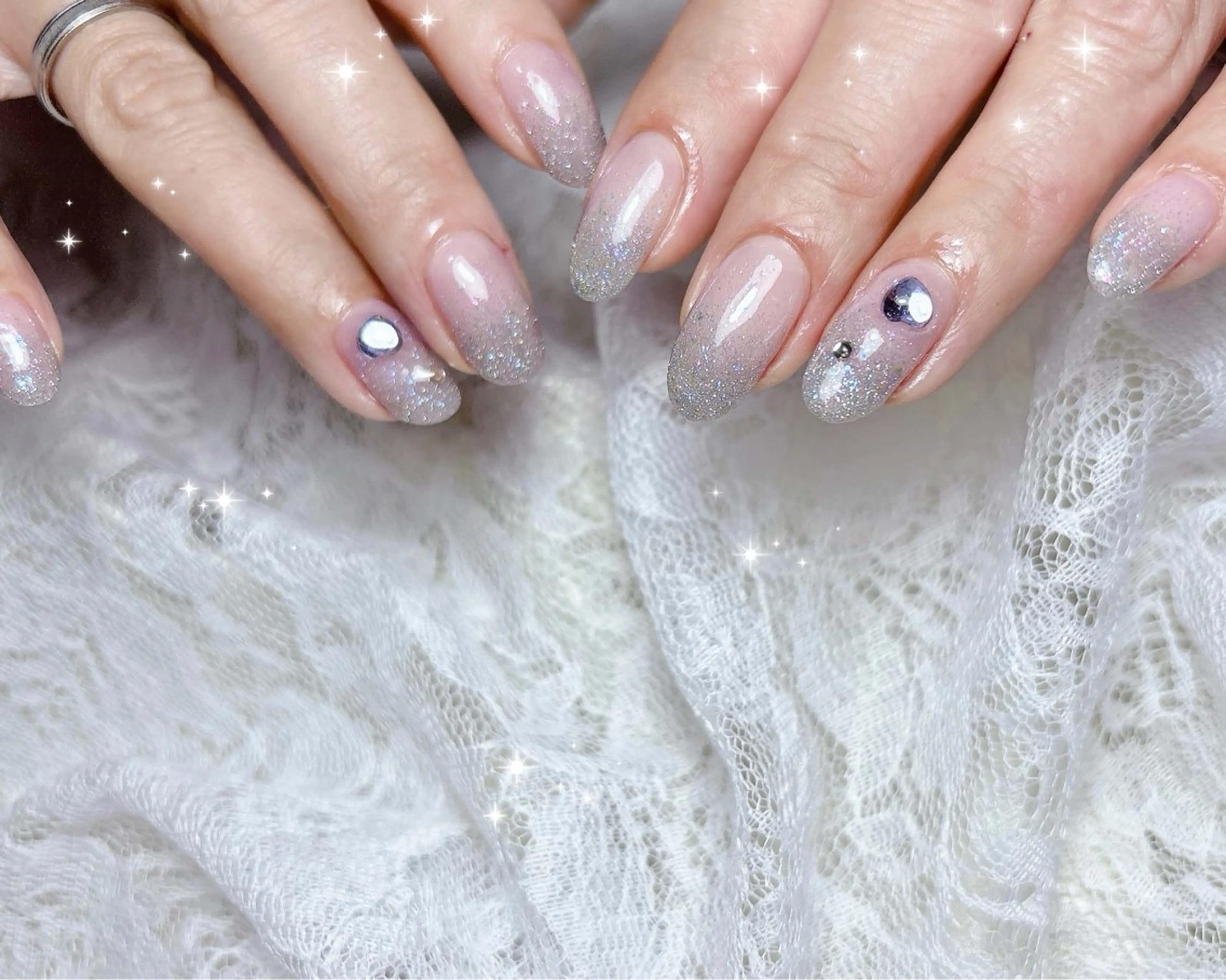 ネイル フラッシュネイル グラデーション ハンドネイル FLARE NAIL フレアネイルのネイルデザイン