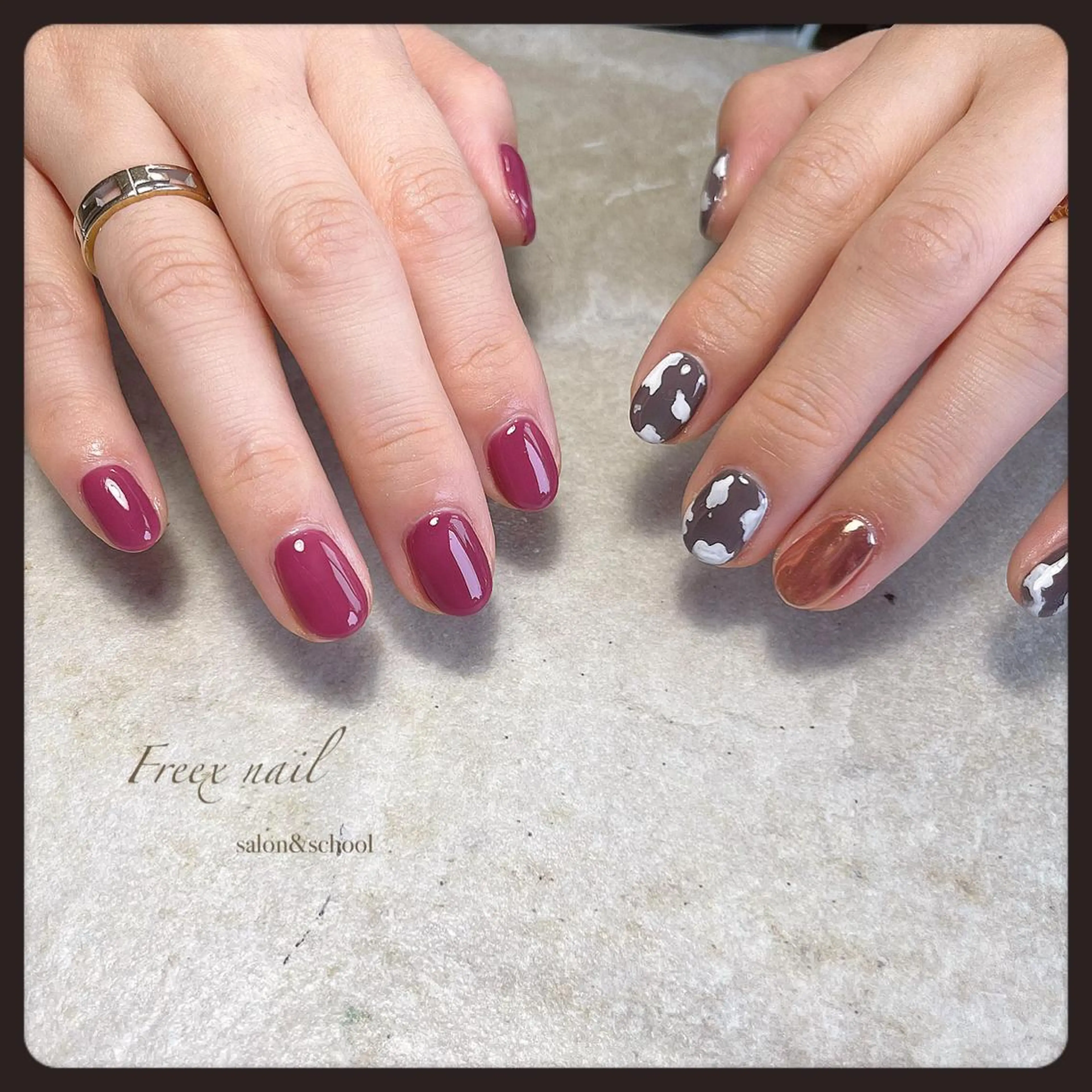 ネイル ハンドネイル ハンドケア freex nail /ニュアンス/個性派のネイルデザイン