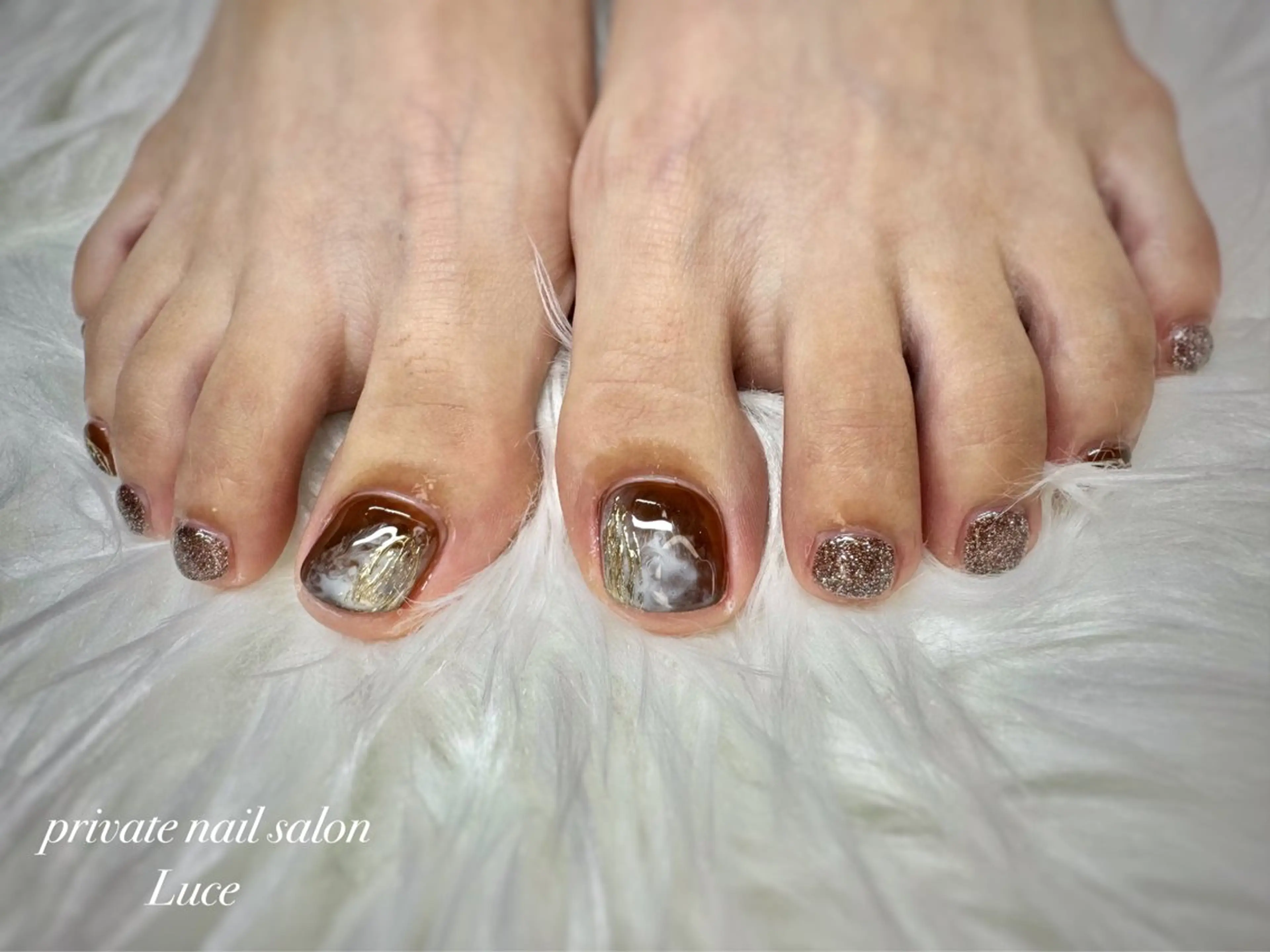 ネイル フットネイル nailsalon Luce🕊️のネイルデザイン