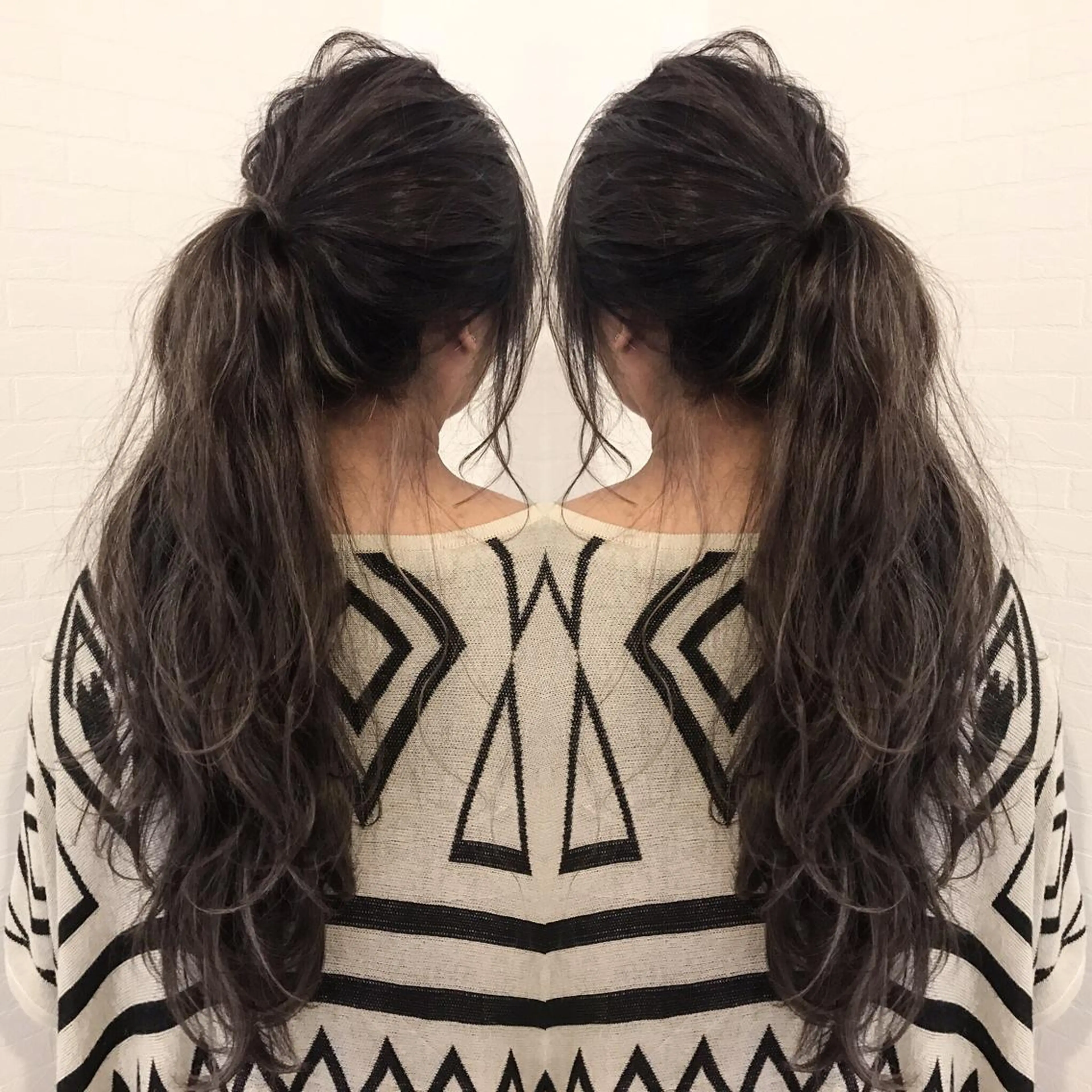 ロング カラー ヘアアレンジ ハイライトカラー ハイライト ヘアカラー トリートメント 縮毛矯正 髪質改善寺坂雄飛💐のヘアスタイル