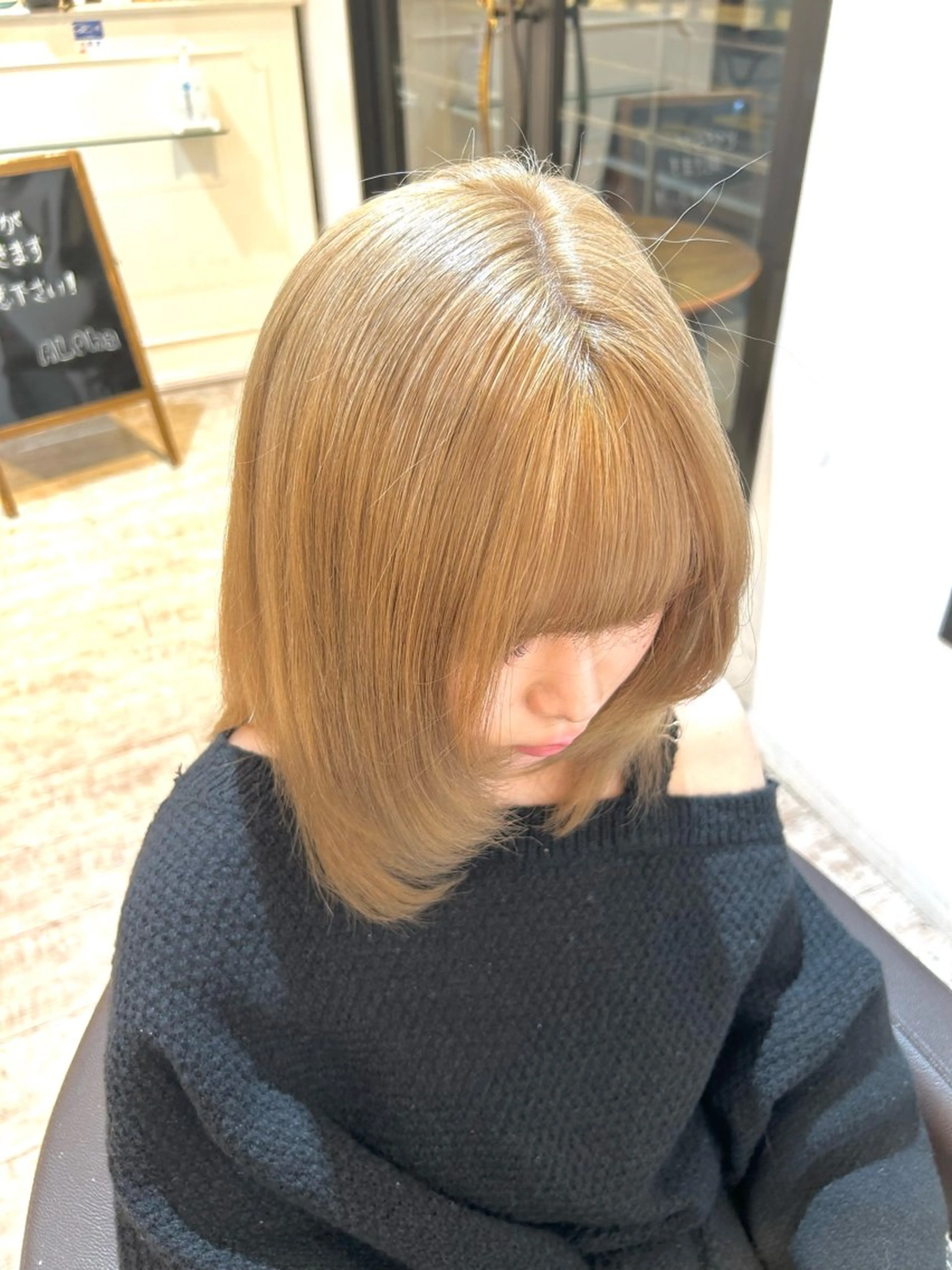 ミディアム ヘアカラー カラーモデル募集中 みき🌺のヘアスタイル