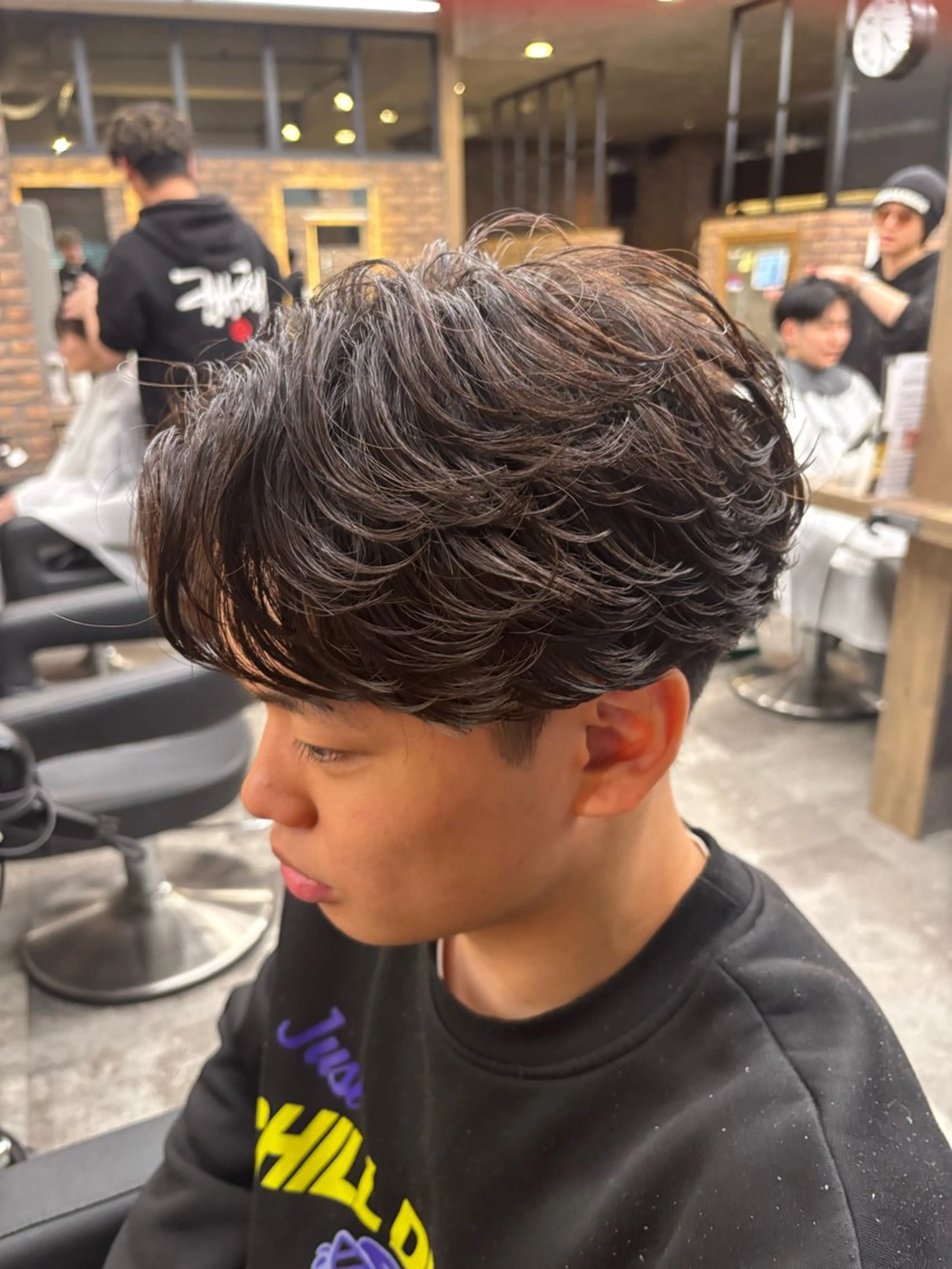 メンズ カット パーマ 🪽直毛男子の救世主 🪽フェザーパーマのヘアスタイル