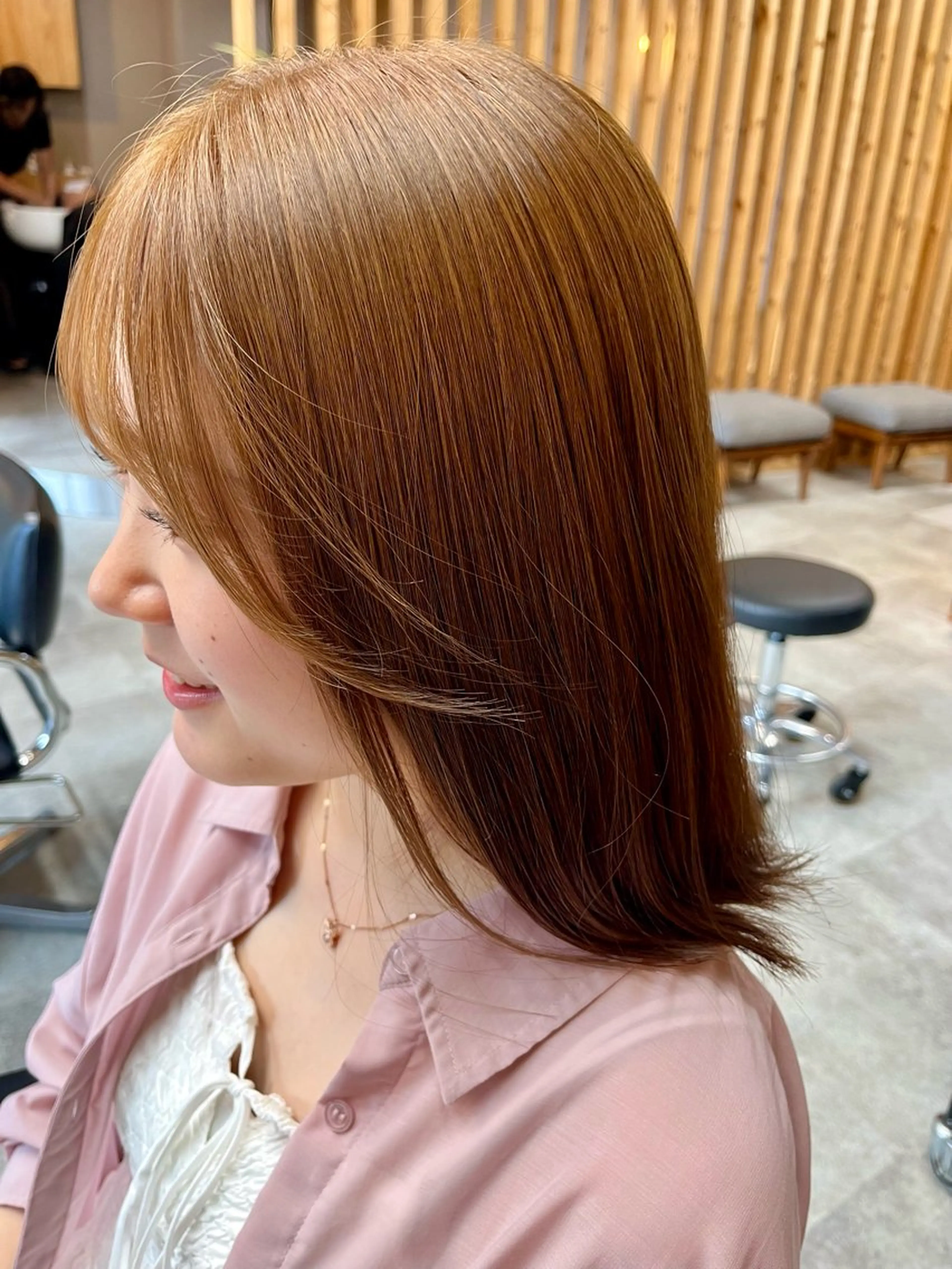 ミディアム ヘアカラー トリートメント 🫧艶感カラー/ あいり🤍のヘアスタイル