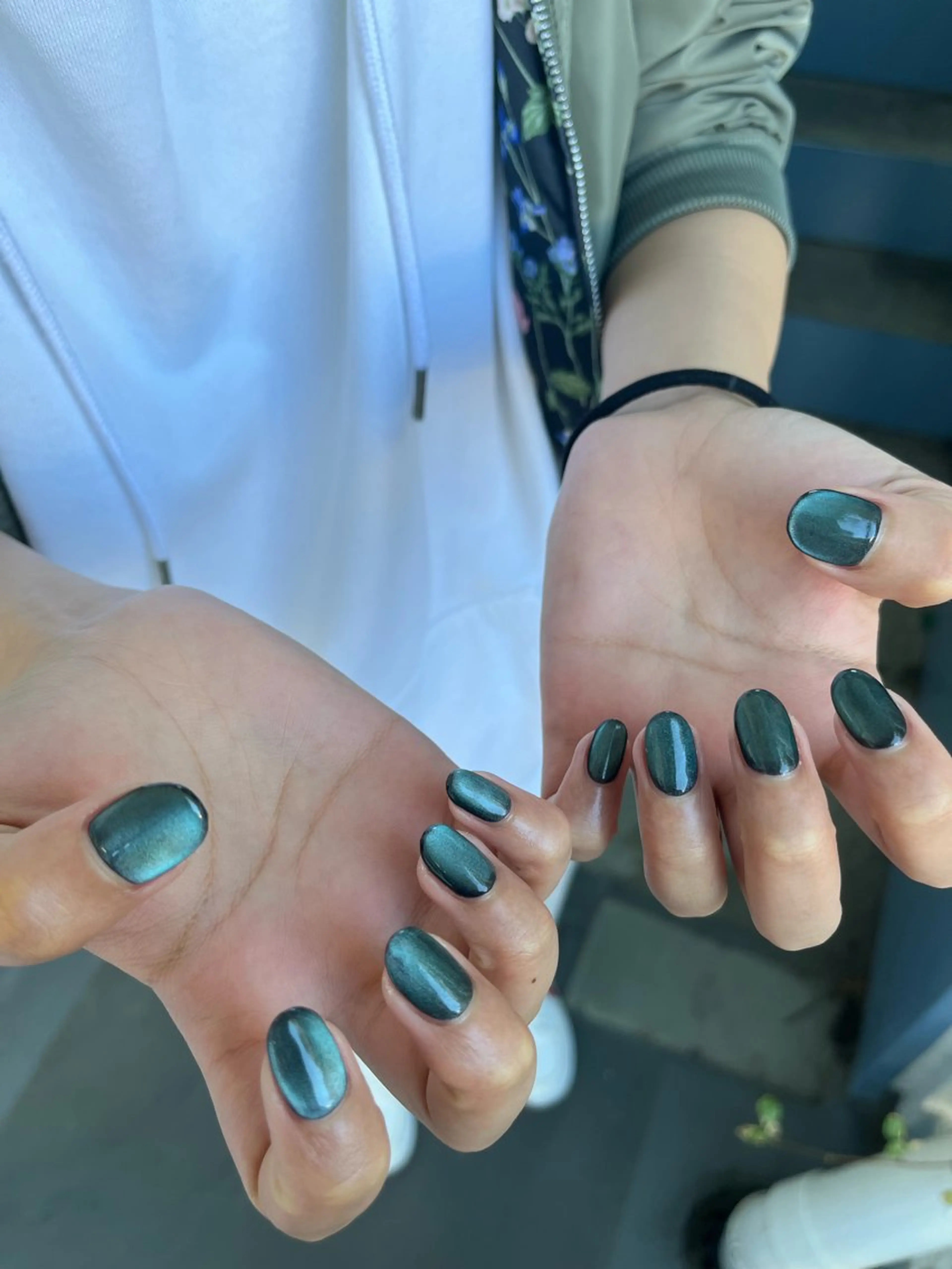 ネイル オーロラネイル フットネイル フレンチネイル ジェルネイル 韓国ネイル ハンドネイル kiki nail たまプラーザのネイルデザイン