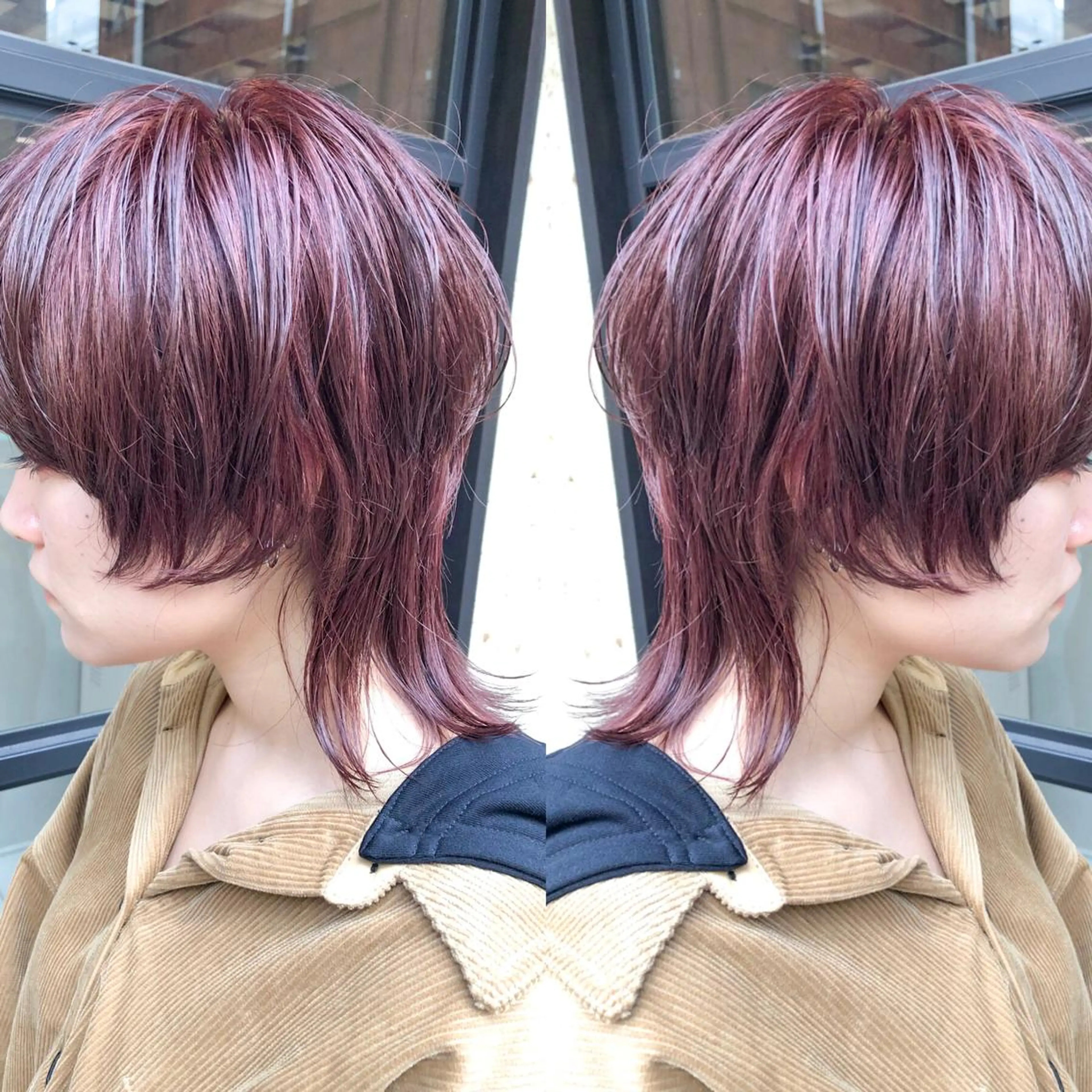 ミディアム カラーモデル募集中 美容室ハピスのヘアスタイル