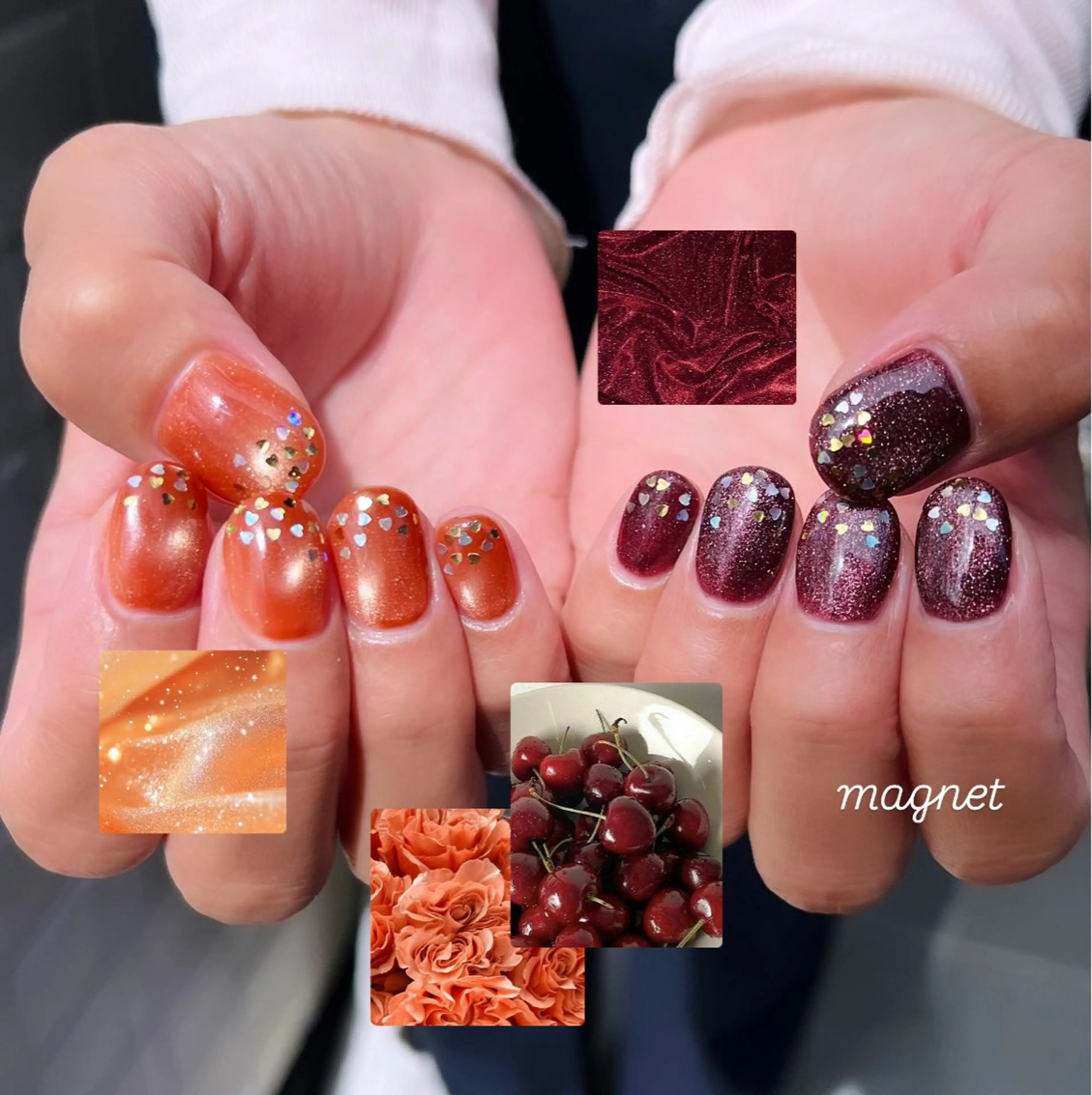 ネイル ハート ハンドネイル HazeGrass NAILのネイルデザイン