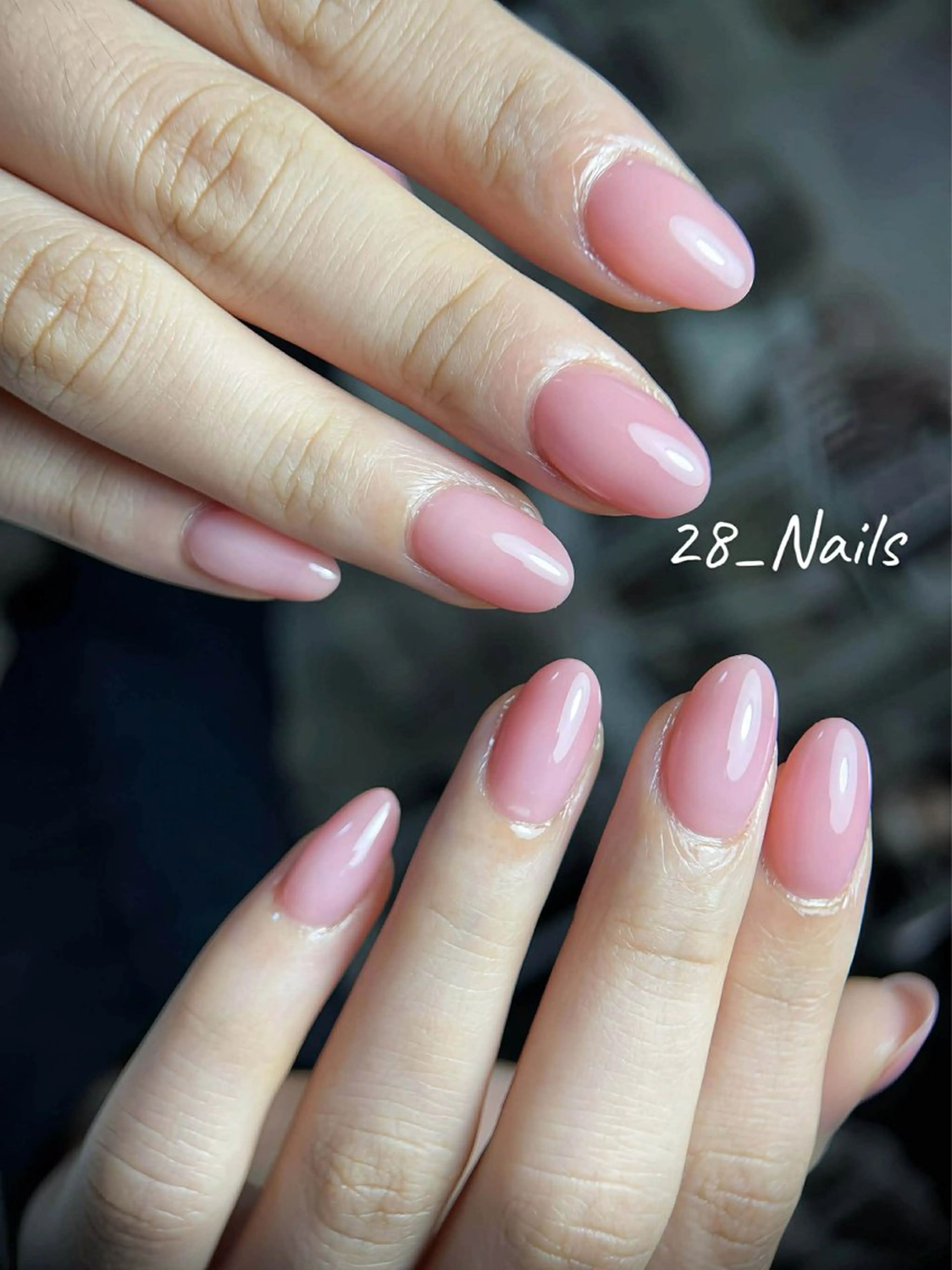 ミディアム 韓国風ヘア フットネイル ビン アンのネイルデザイン