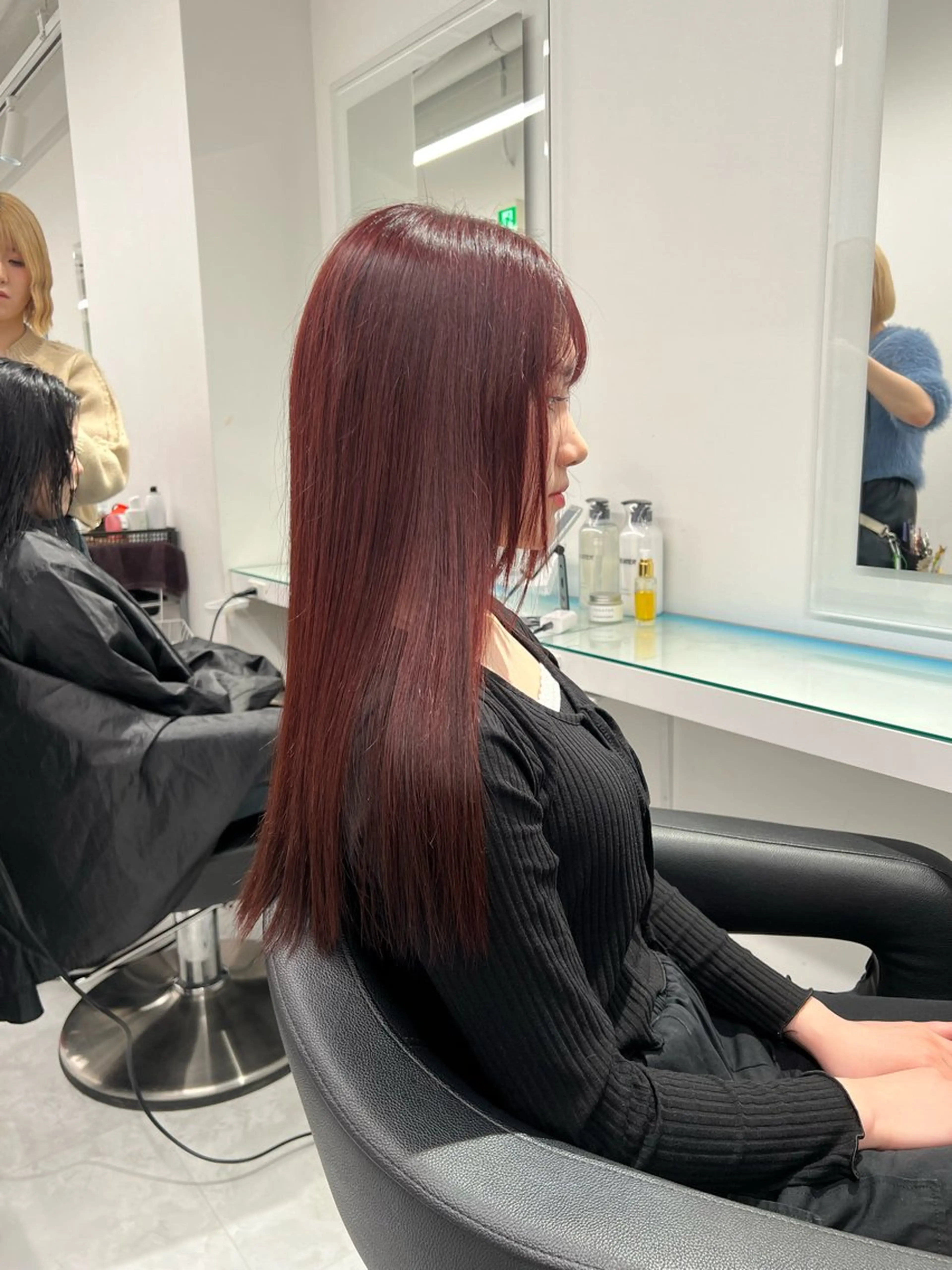 カラー ヘアカラー トリートメント ヘッドスパ ヘアセット ブリーチなし透明感 💗RYOTAのヘアスタイル