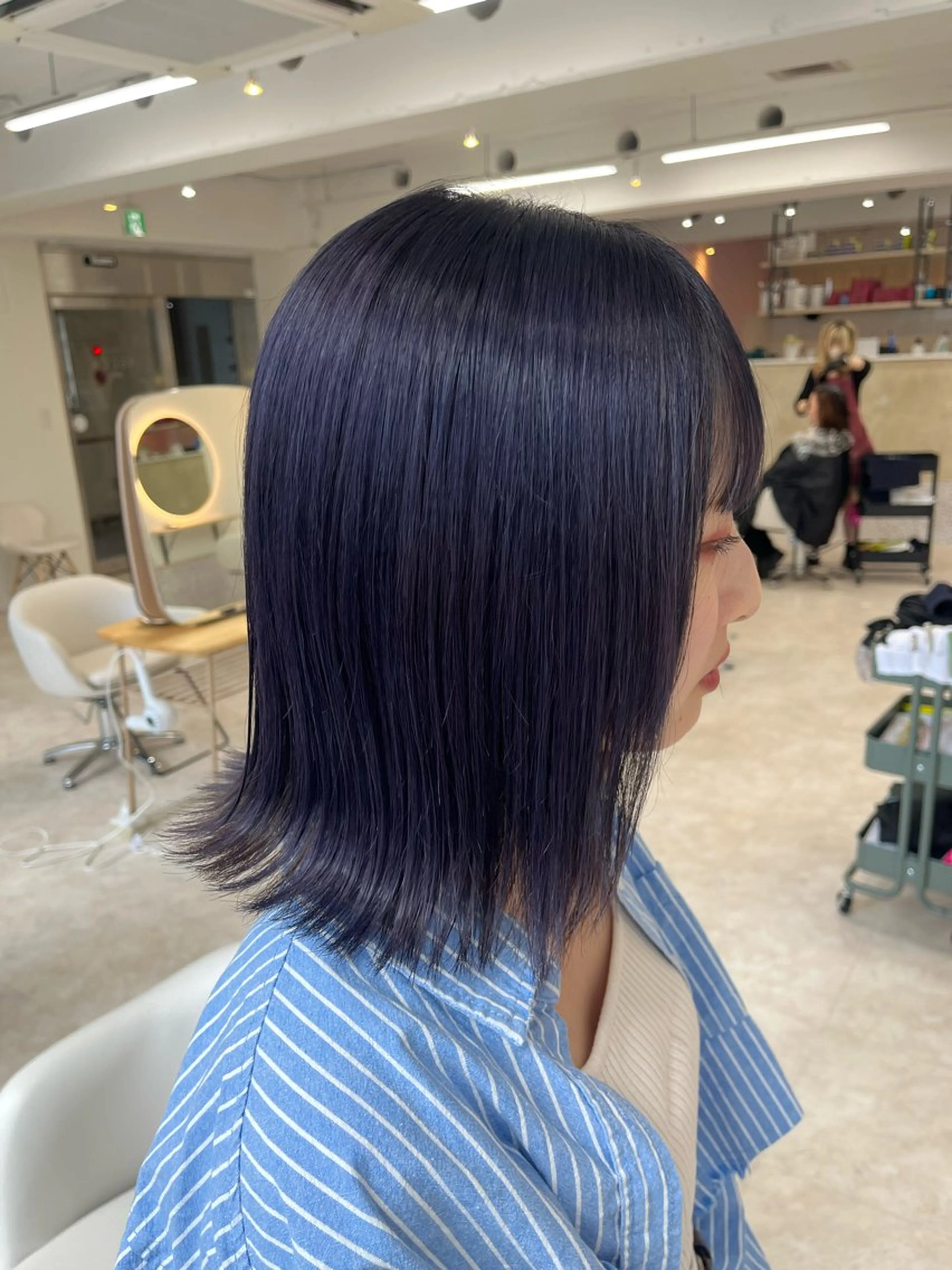 ミディアム ナチュラルヘア🦋 のの  YECCAのヘアスタイル