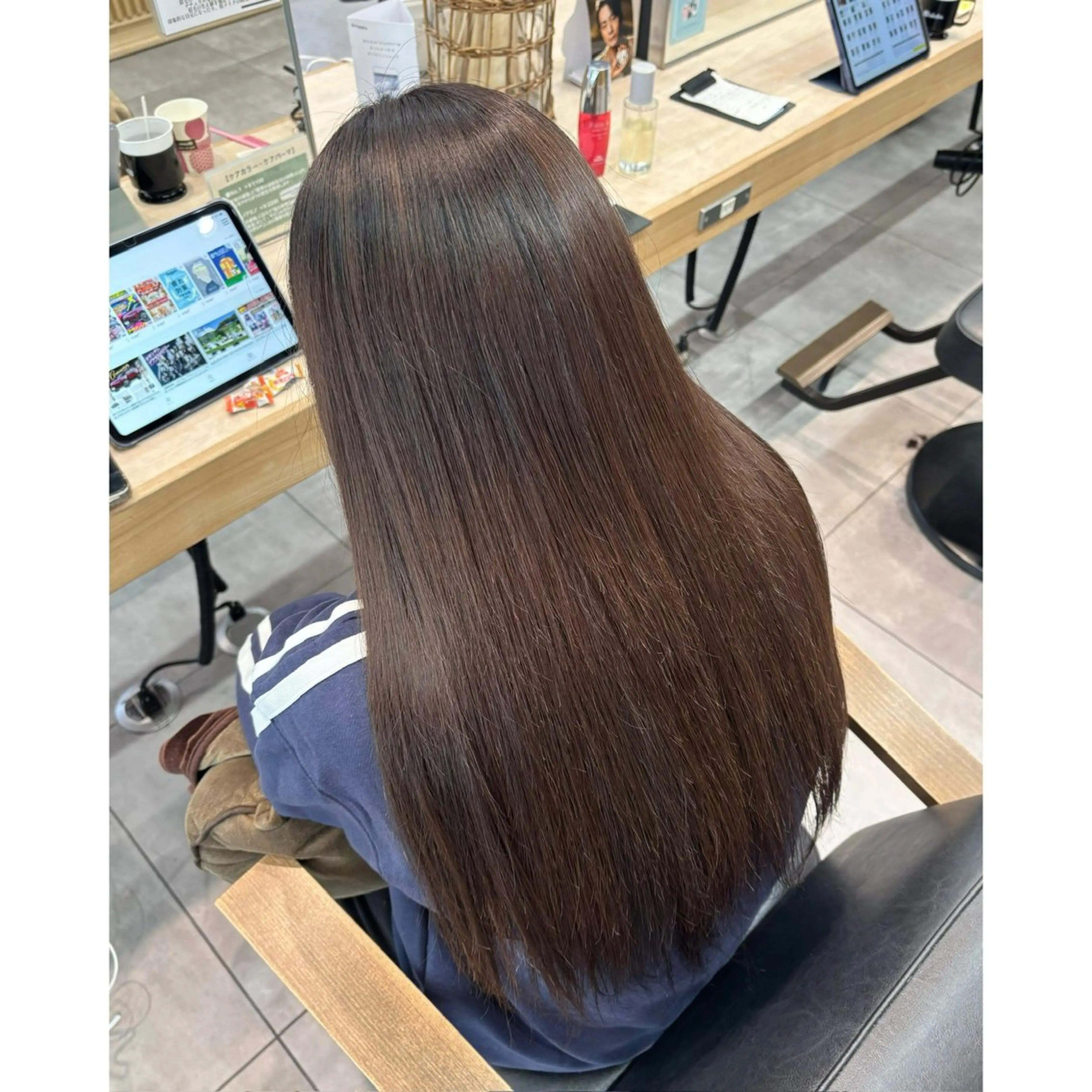 ロング カラー ブリーチ ブラウンカラー ブリーチなしカラー 艶カラー/韓国ヘア 🎀🫧 / amiのヘアスタイル