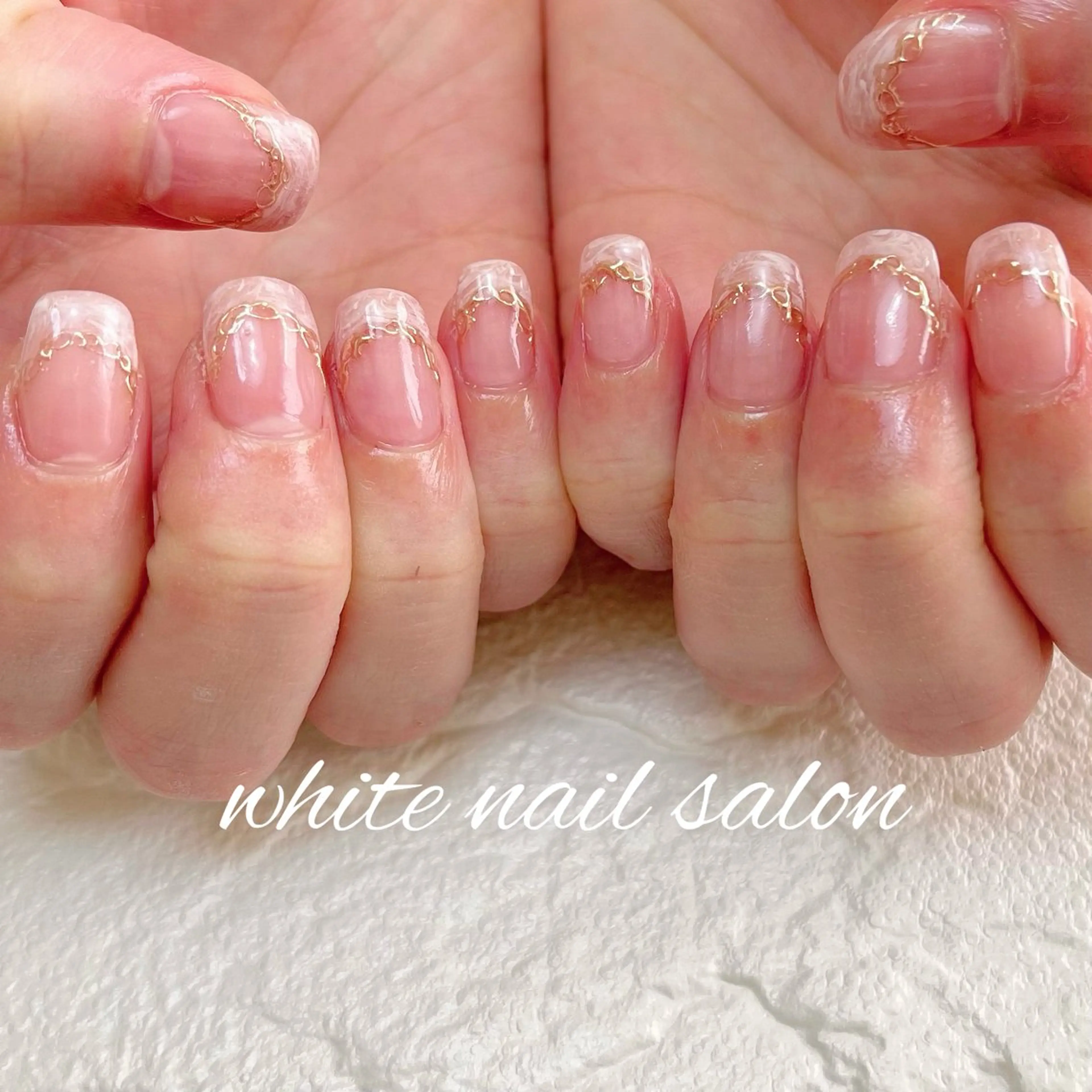 ネイル ラメ(グリッター) 持ち込み ハンドネイル white nail salonのネイルデザイン