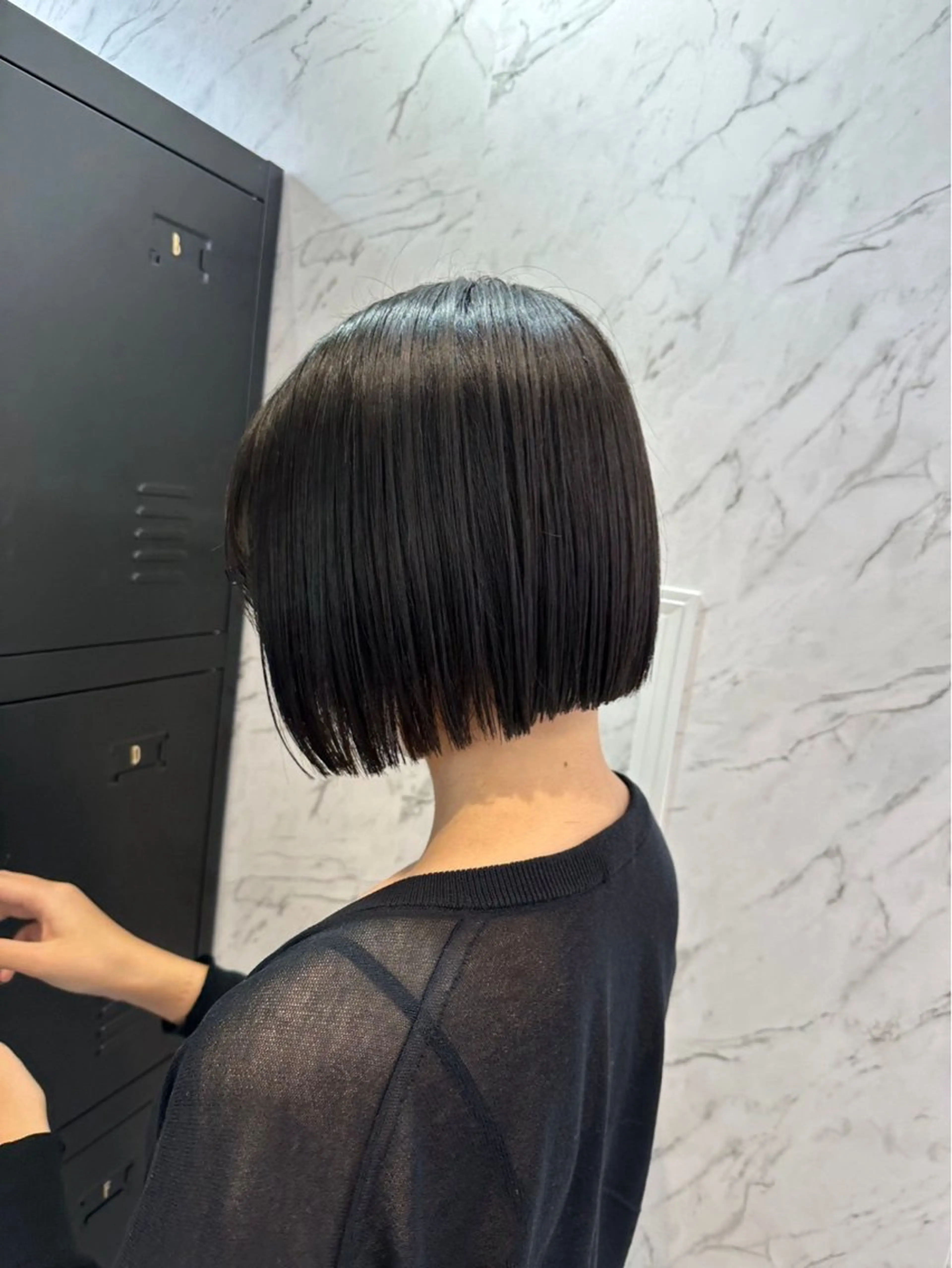 ショート 前下がりボブ ボブ 韓国ヘア🎀 /♡𝓝𝓸𝓪♡のヘアスタイル
