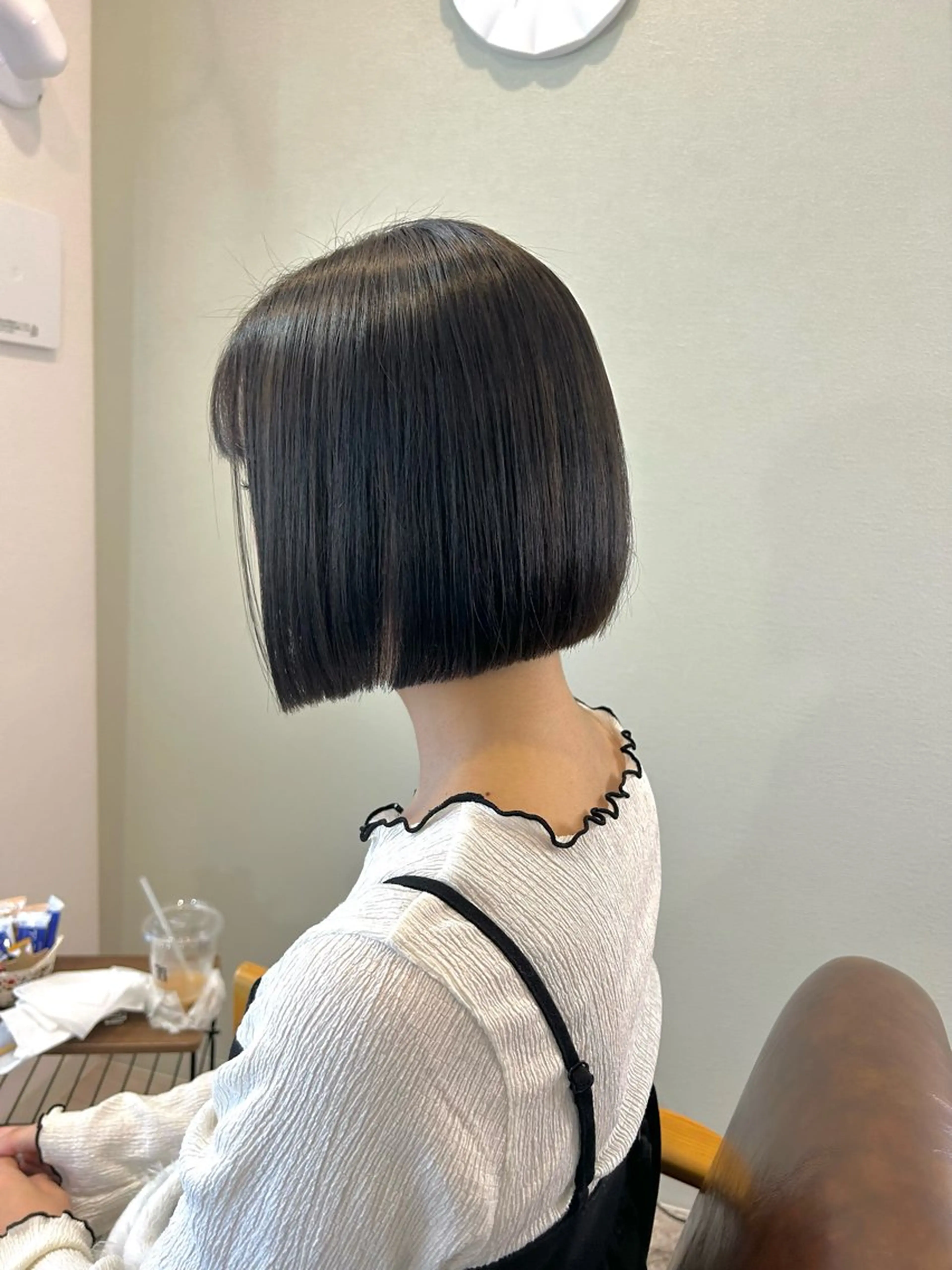 ショート ボブ 髪質改善 カット 縮毛矯正 トリートメント 新都心個室サロン/ 古波蔵美奈のヘアスタイル