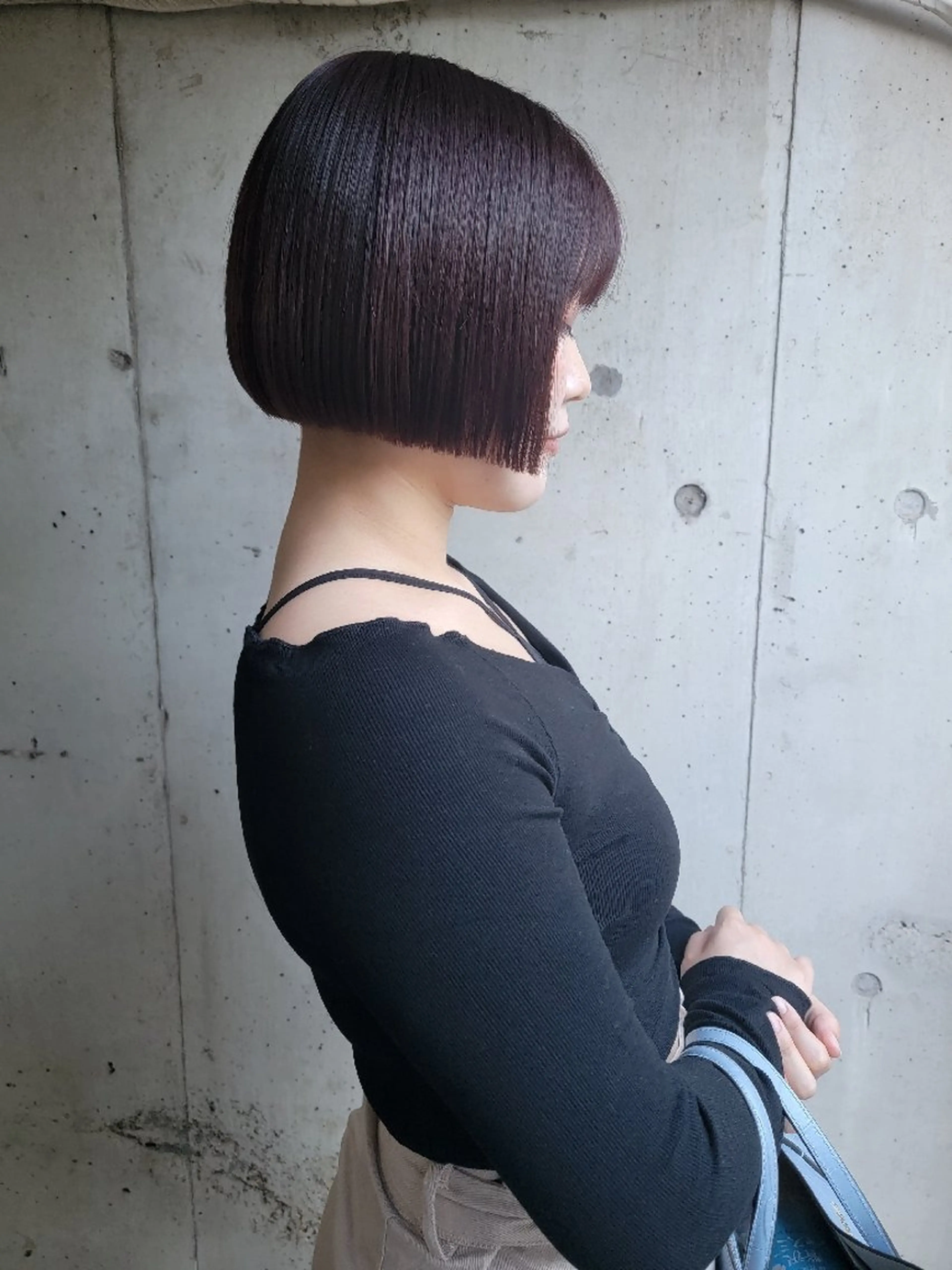 ミディアム カラー ボブ OMA　 カタギシのヘアスタイル