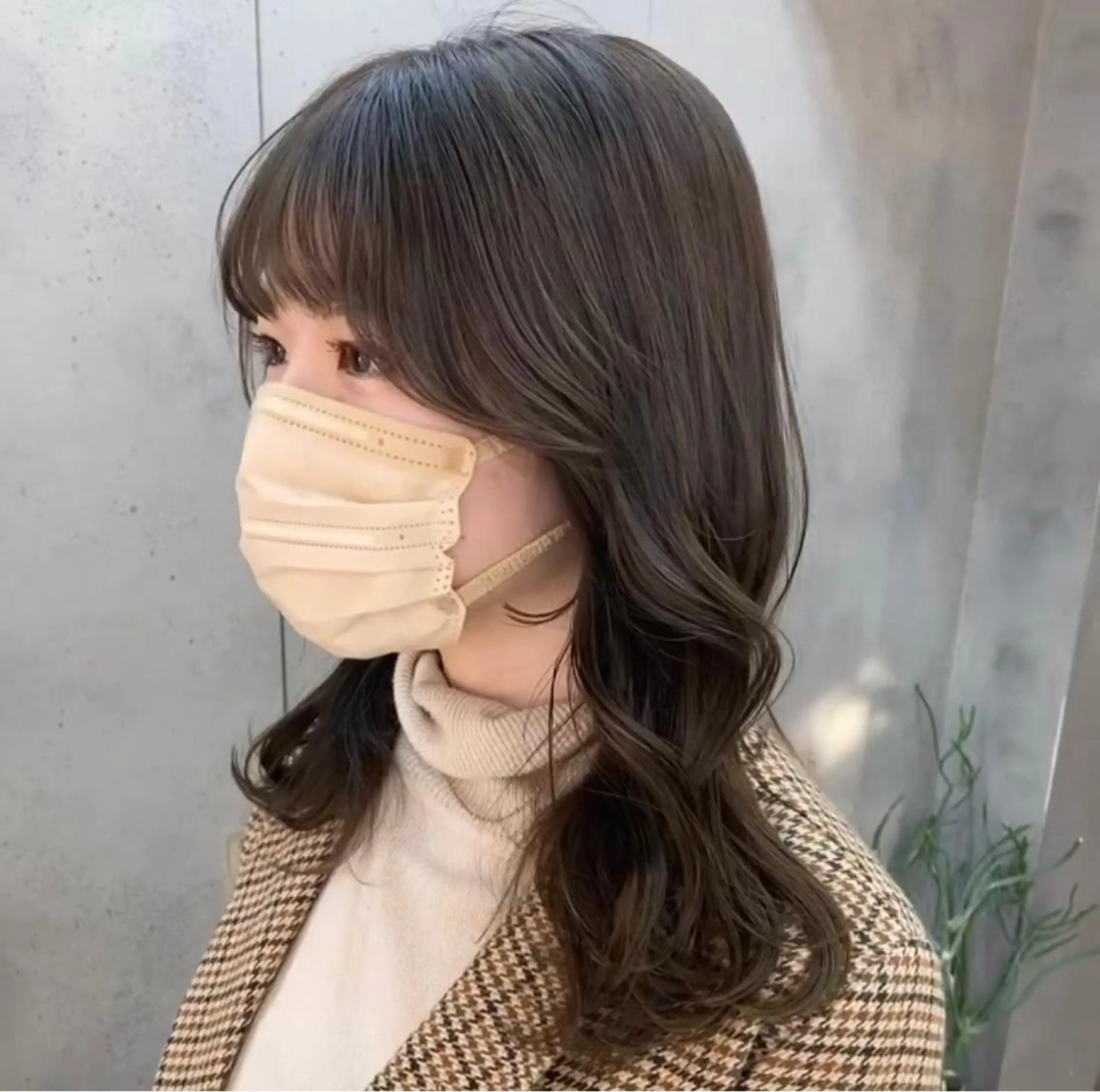 ミディアム カラー ナチュラル×色気パ ーマ 渋谷/マナミのヘアスタイル