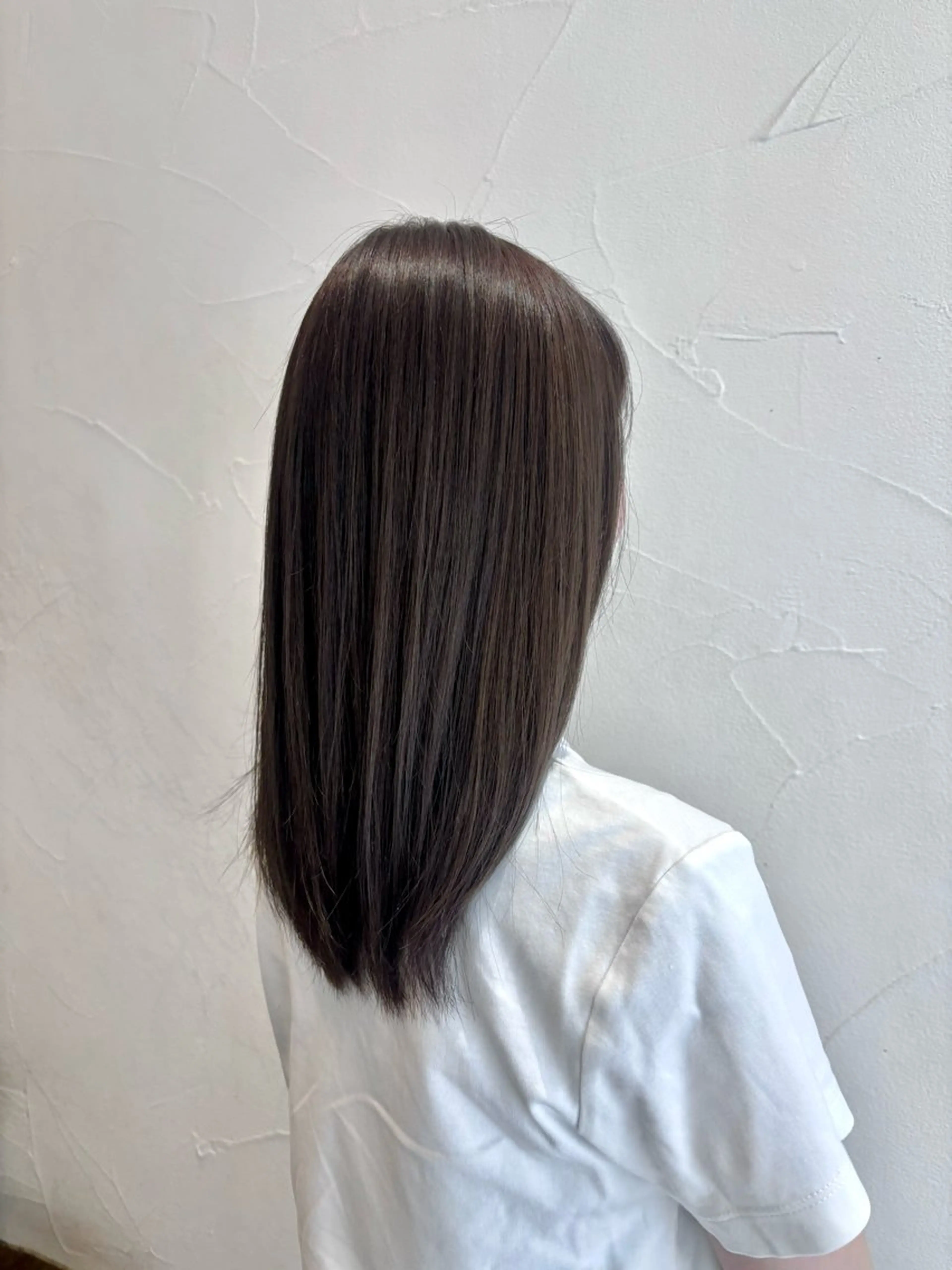 セミロング カラー ヘアアレンジ カット ヘアカラー トリートメント ミドウチ アヤカのヘアスタイル