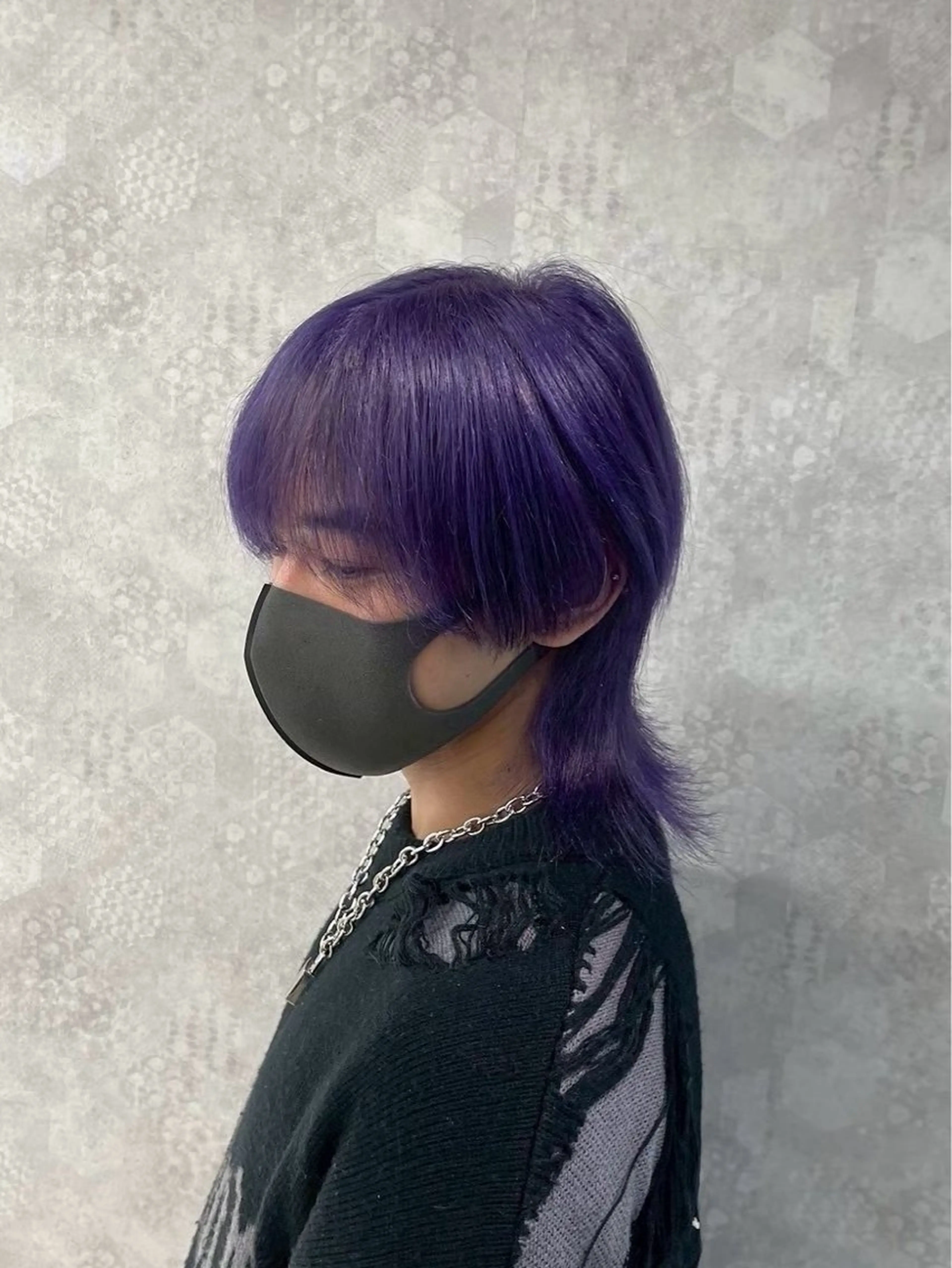 カラー メンズ ウルフ/毛流れ/ アイロン風/AOTOのヘアスタイル