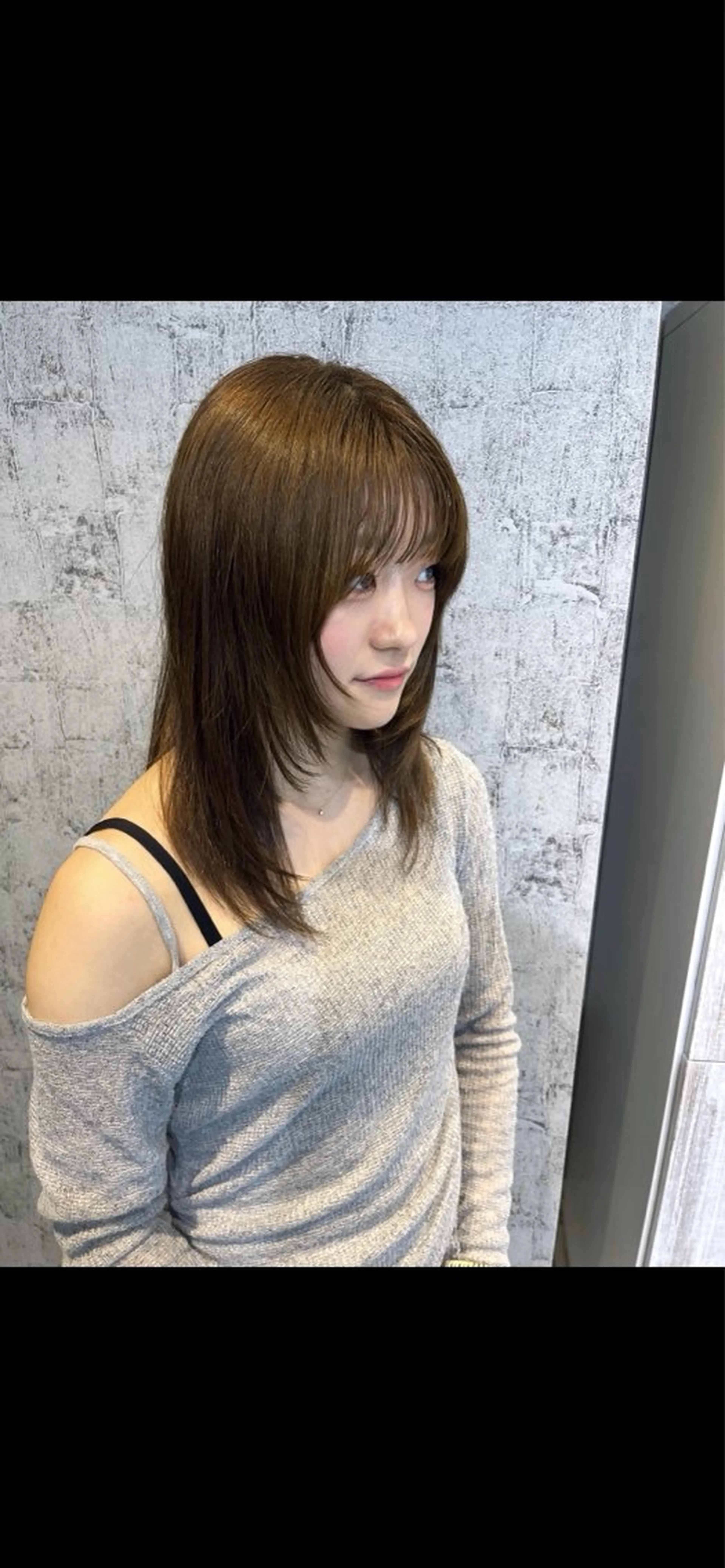 セミロング 韓国髪質改善艶カラー /レイヤー/miyuのヘアスタイル