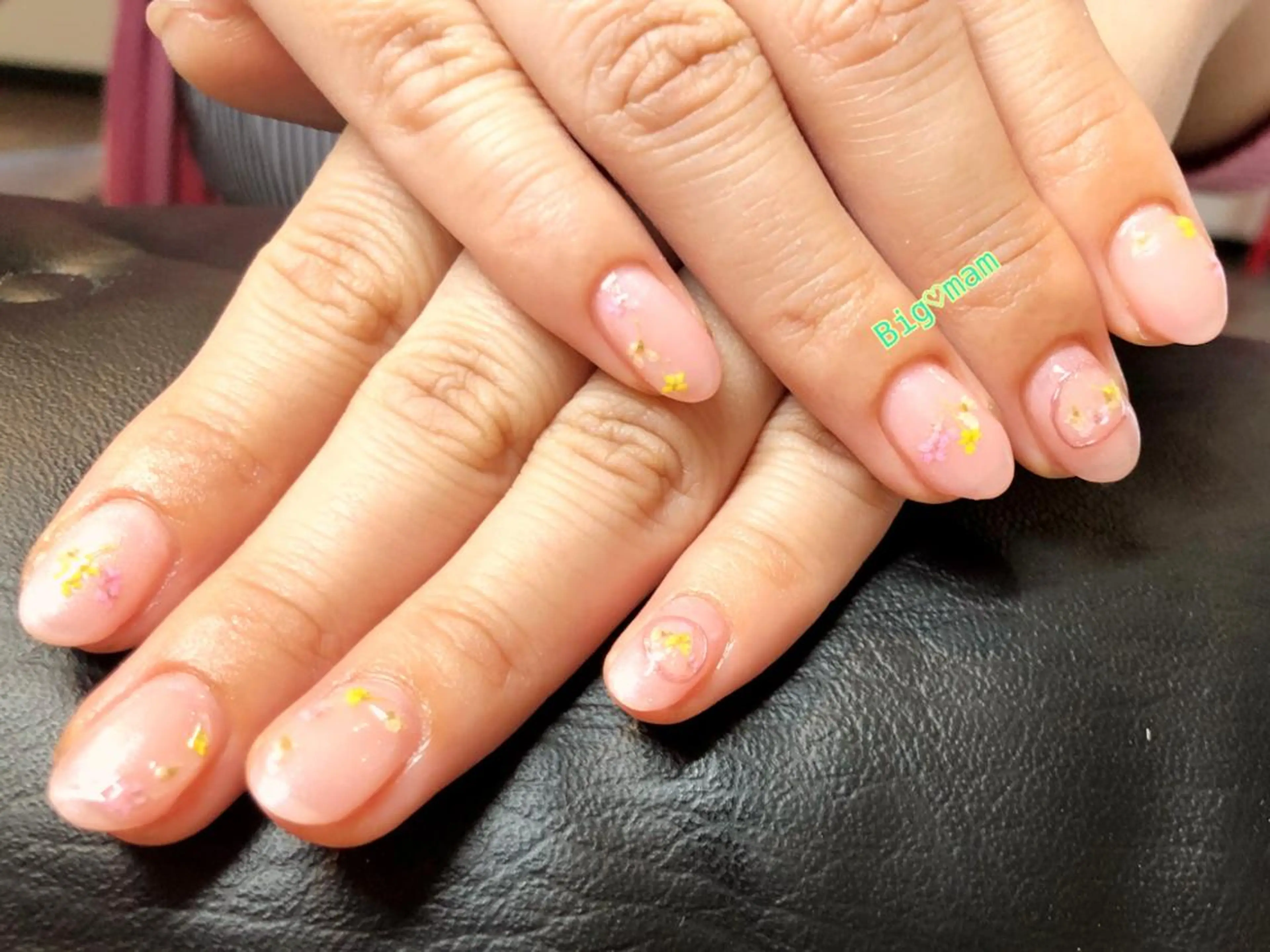 ネイル アートネイル ピンク Big♡mam （MAMI）のネイルデザイン