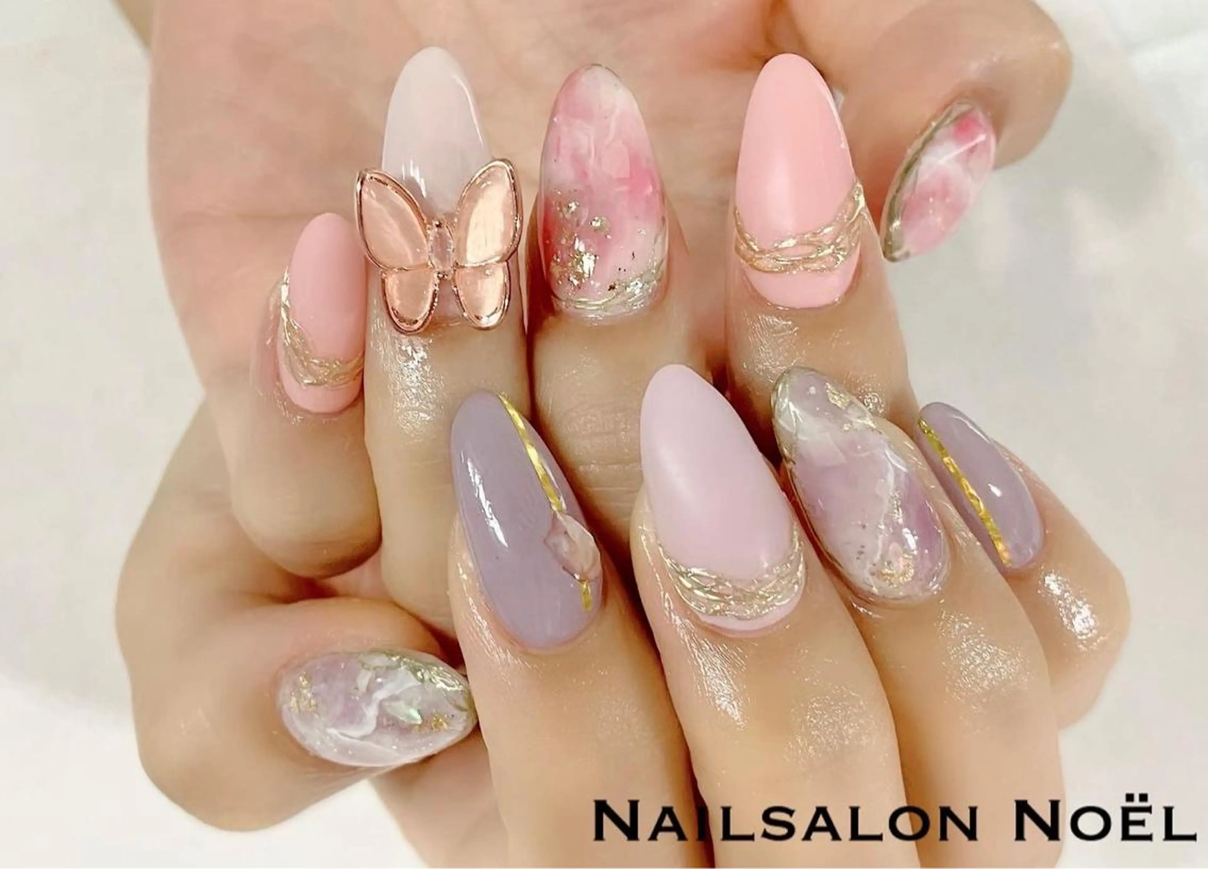 ロング ネイル スカルプネイル ハンドネイル Nailsalon ＆Noelのネイルデザイン