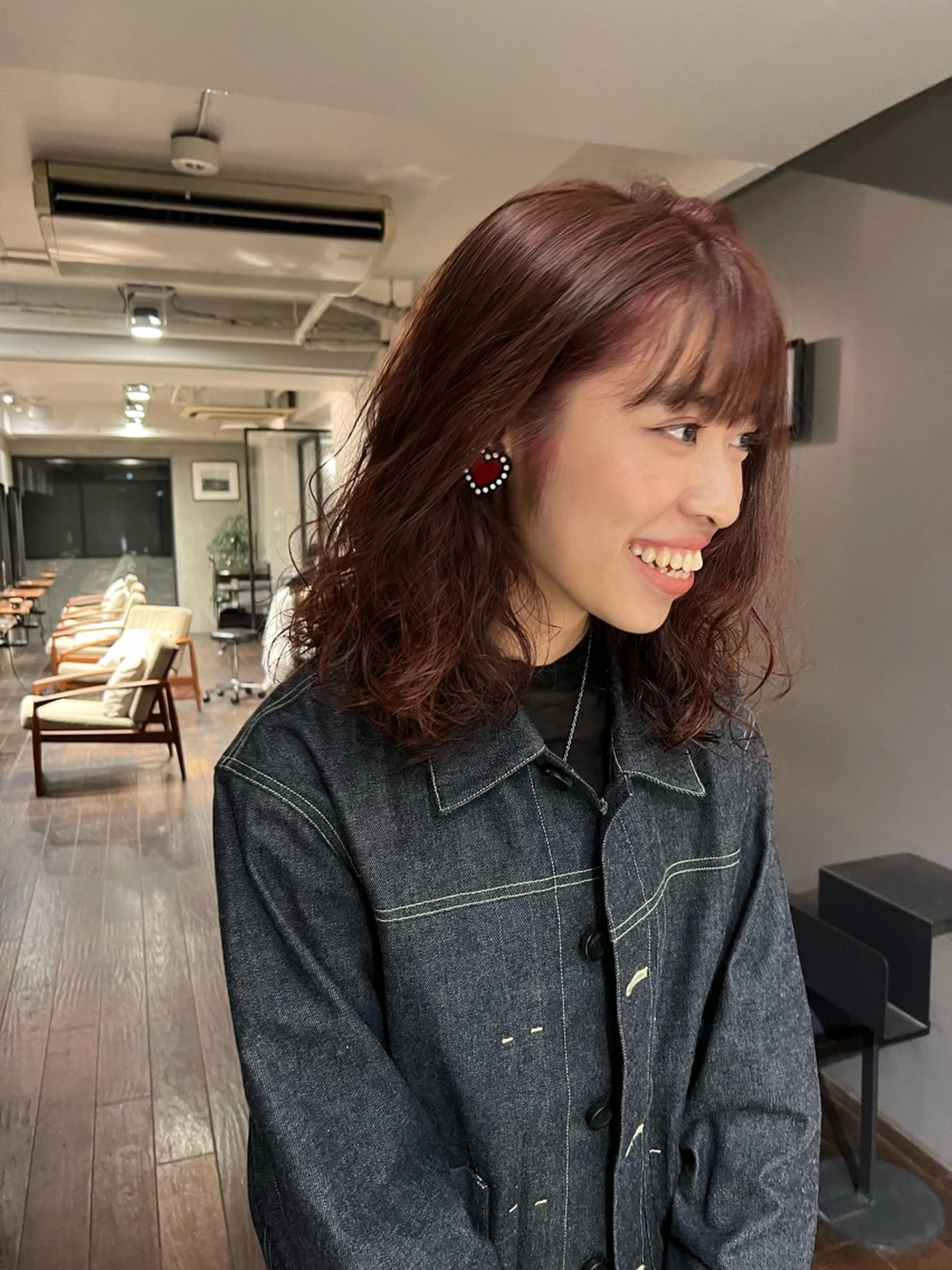 ミディアム パーマ NERO 松井 隆人のヘアスタイル