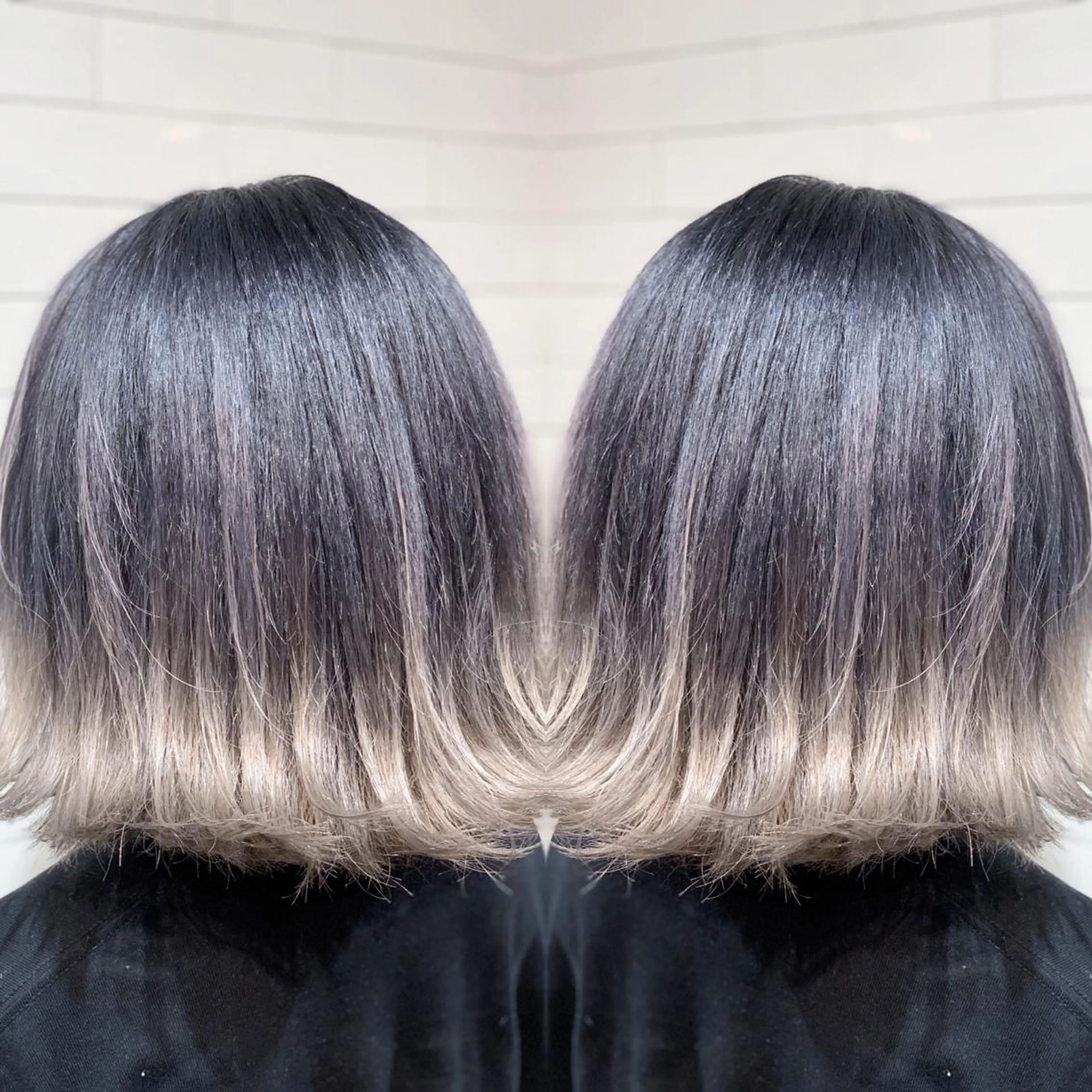 ショート カラー ヘアアレンジ 髪質改善×ハイトーン 中田啄也のヘアスタイル