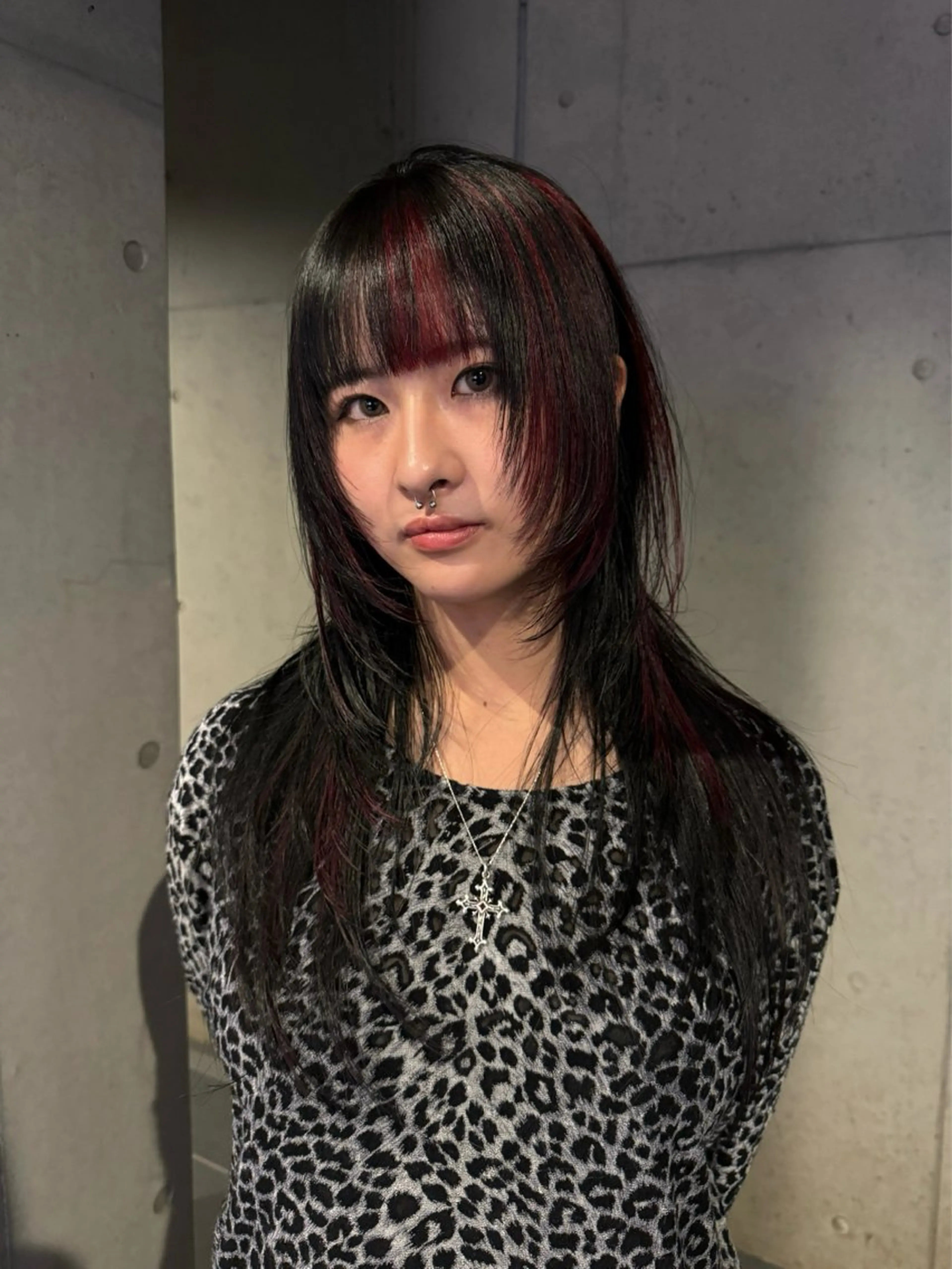 ロング カラー カット ヘアカラー だいち/ブリーチ/ レイヤーカットのヘアスタイル