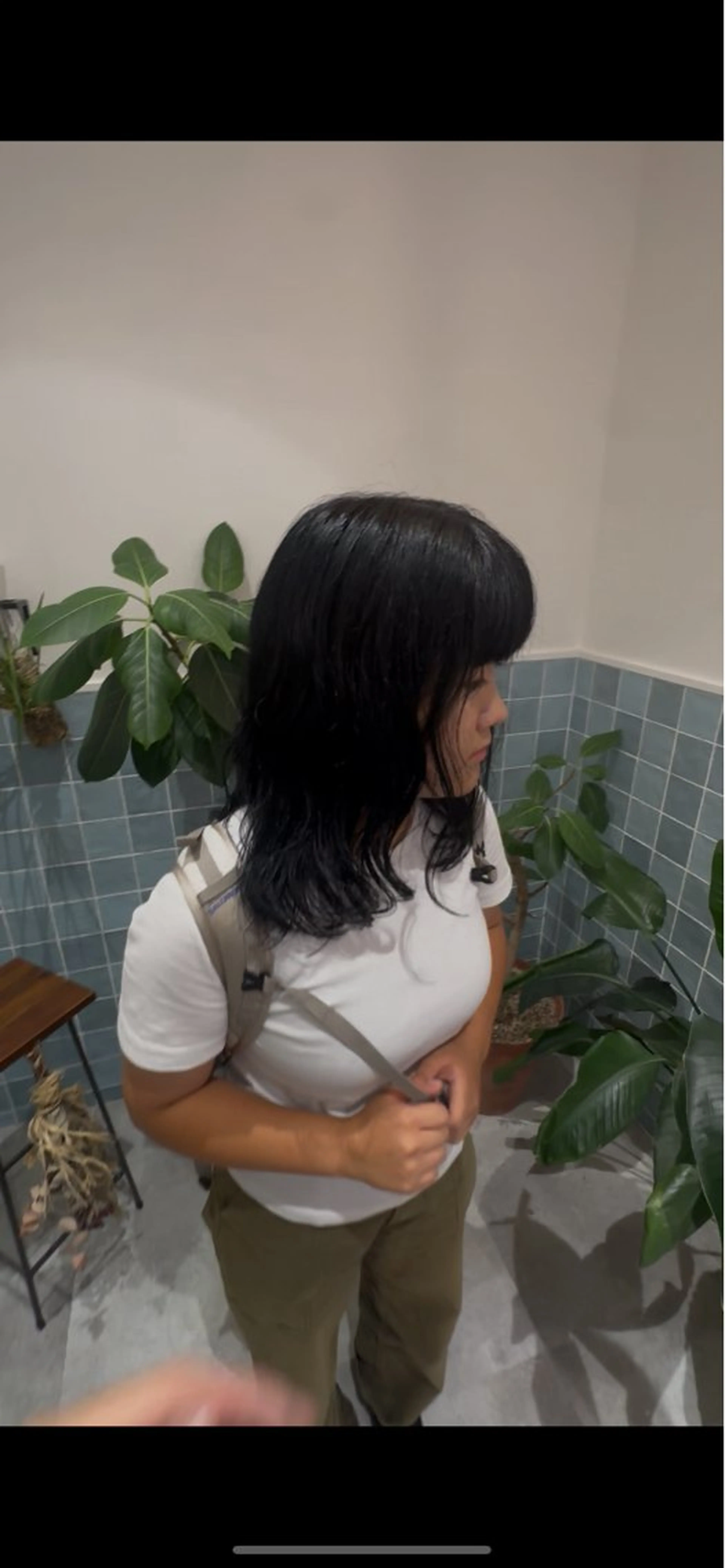 ミディアム ヘアカラー 透明感イルミナカラー ／寒色/MOMOKAのヘアスタイル