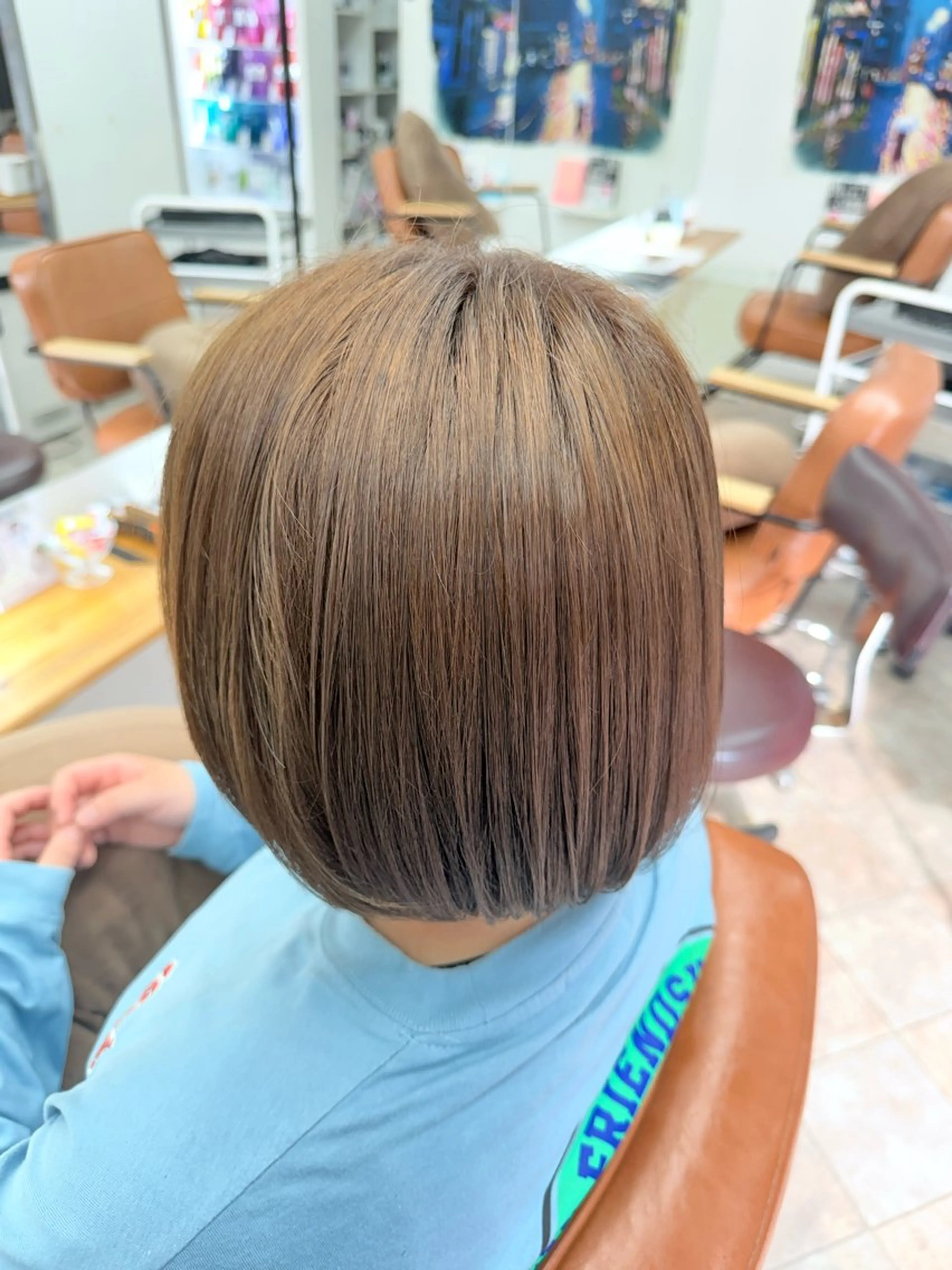 ショート カラー ヘアカラー 永木 楓のヘアスタイル